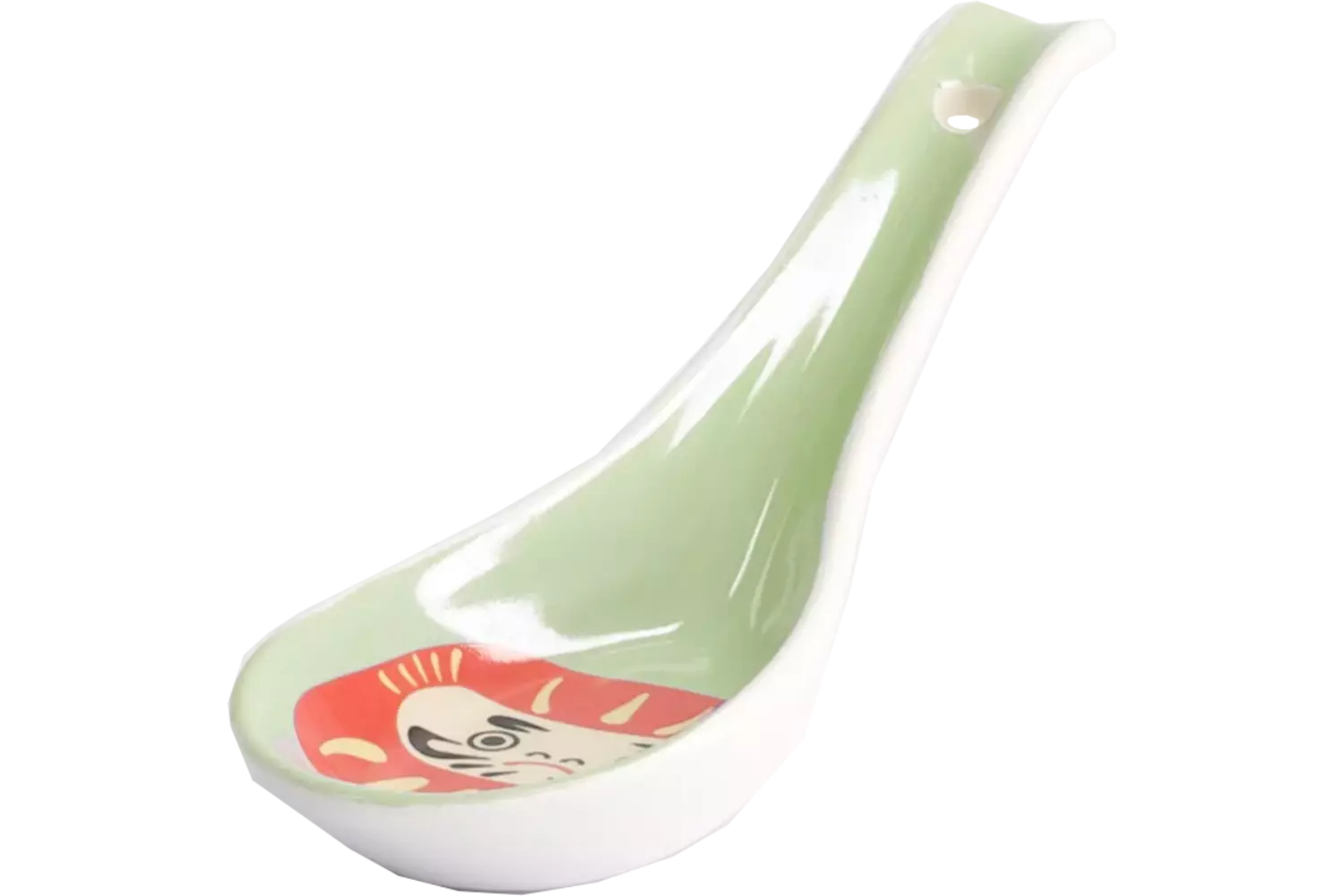 Tokyo Design Studio - Kawaii Japan Daruma Spoon Green 13.8x4.8cm 12pcs
