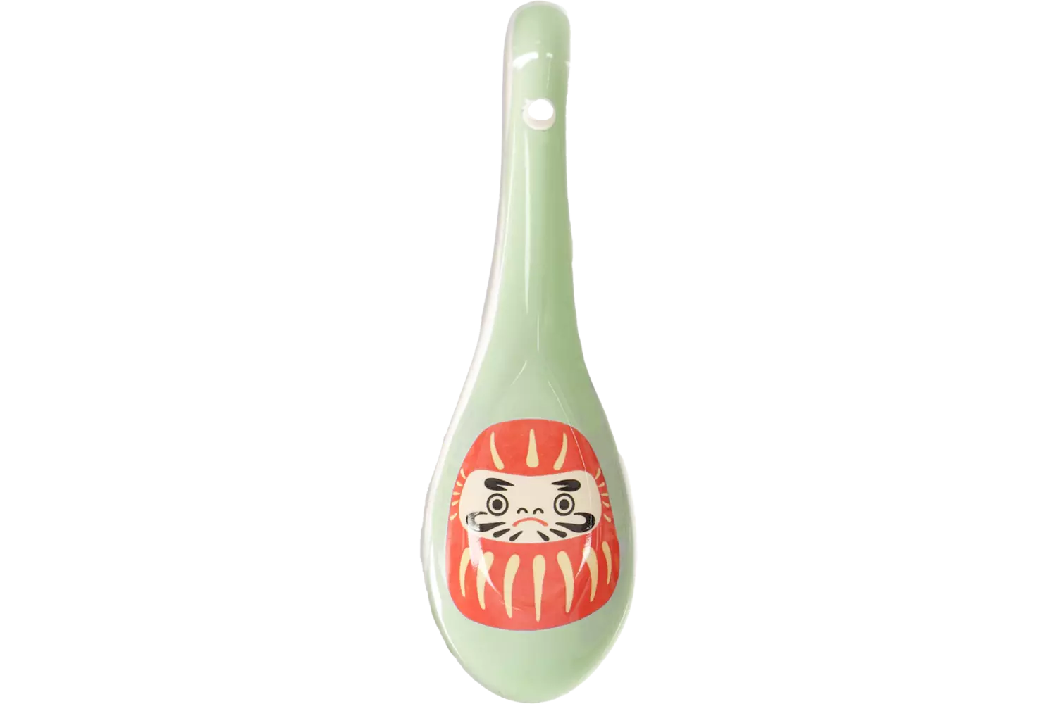 Tokyo Design Studio - Kawaii Japan Daruma Spoon Green 13.8x4.8cm 12pcs