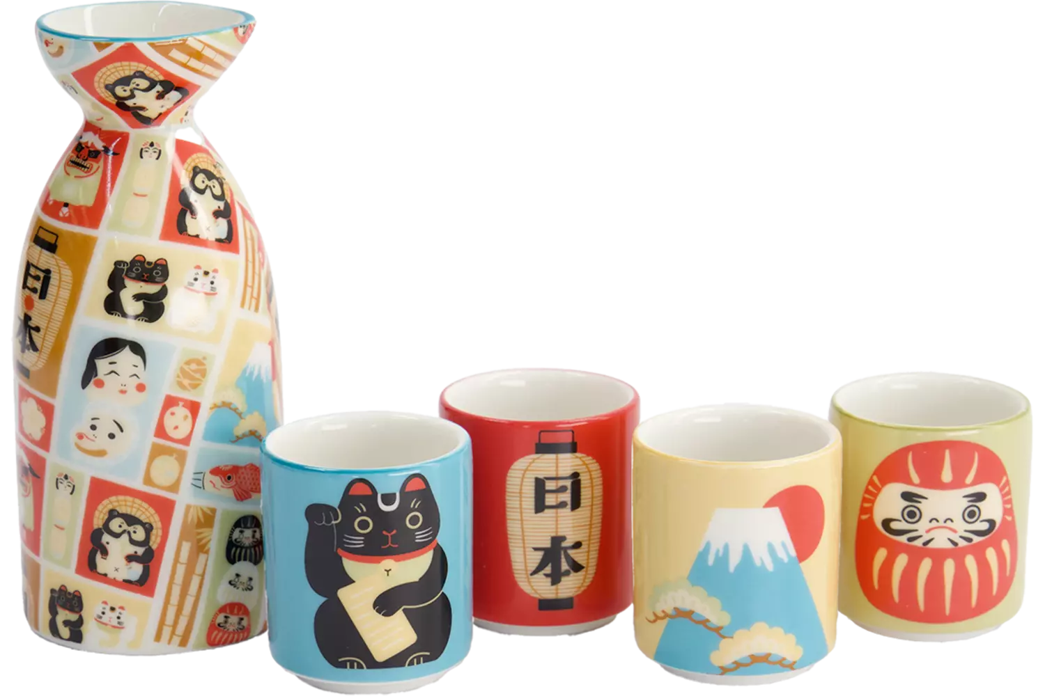 Tokyo Design Studio - Kawaii Japan Sake Set 1:4 120/50ml 1 set