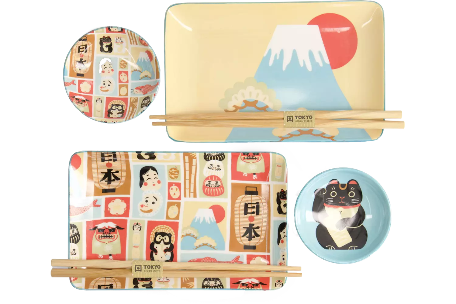 Tokyo Design Studio - Kawaii Japan Sushi Giftset 6pcs 1set