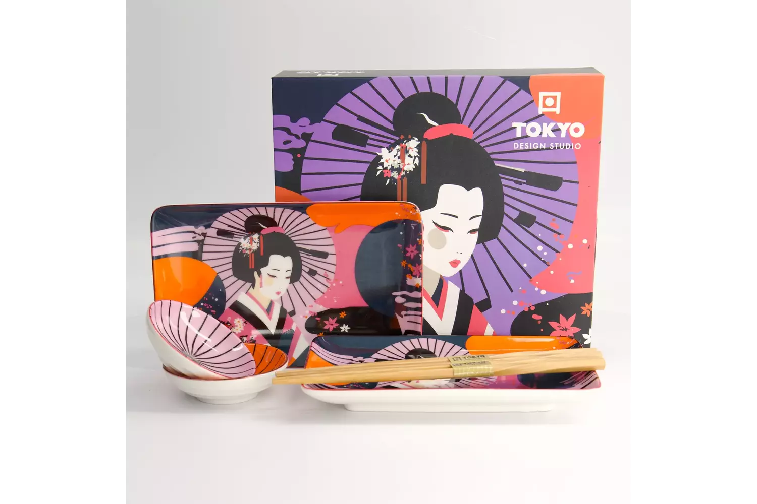 Tokyo Design Studio - Kawaii Maiko Sushi Giftset 6pcs 1 set
