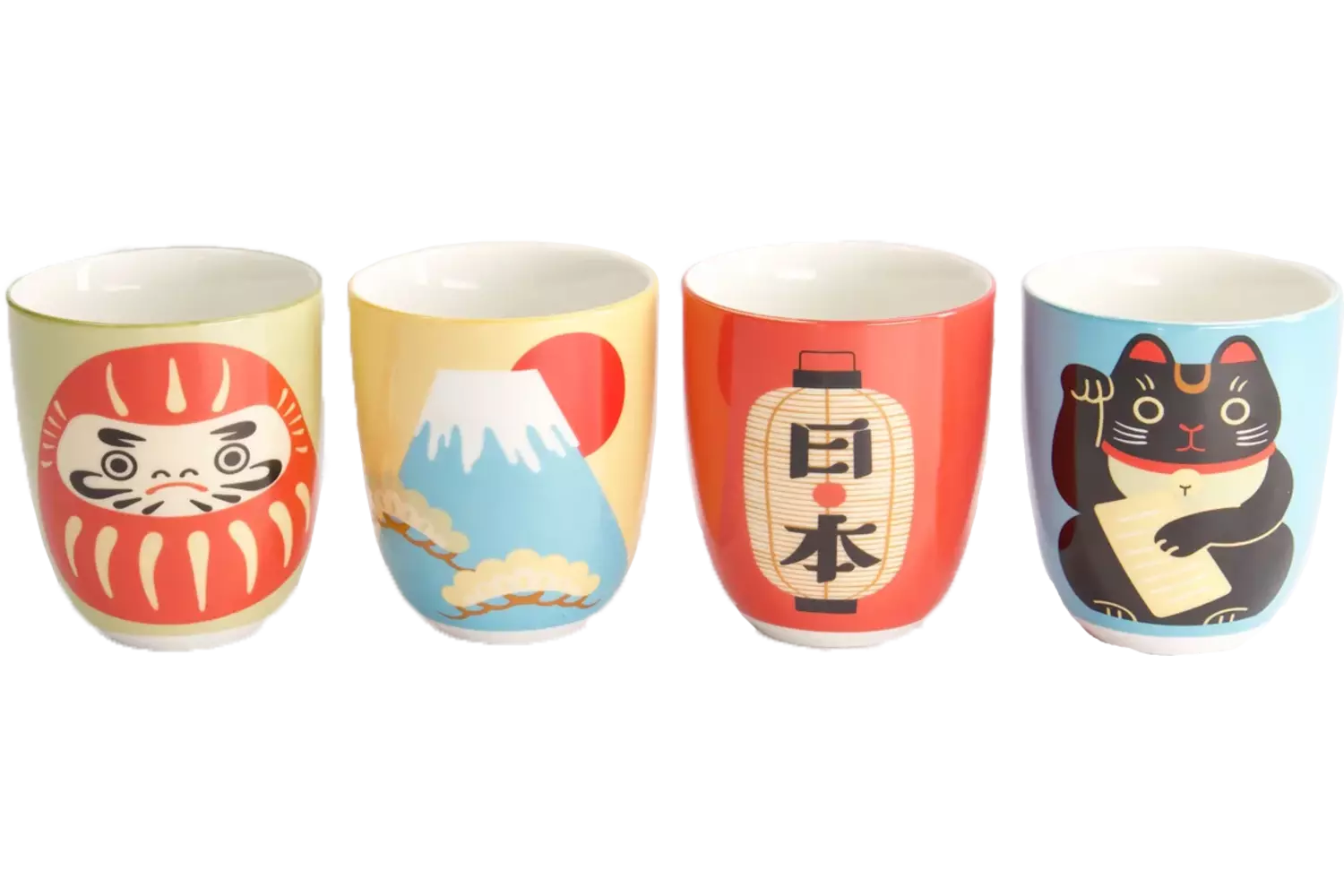 Tokyo Design Studio - Kawaii Japan Cup Giftset 4pcs 7x8cm 170ml 1set