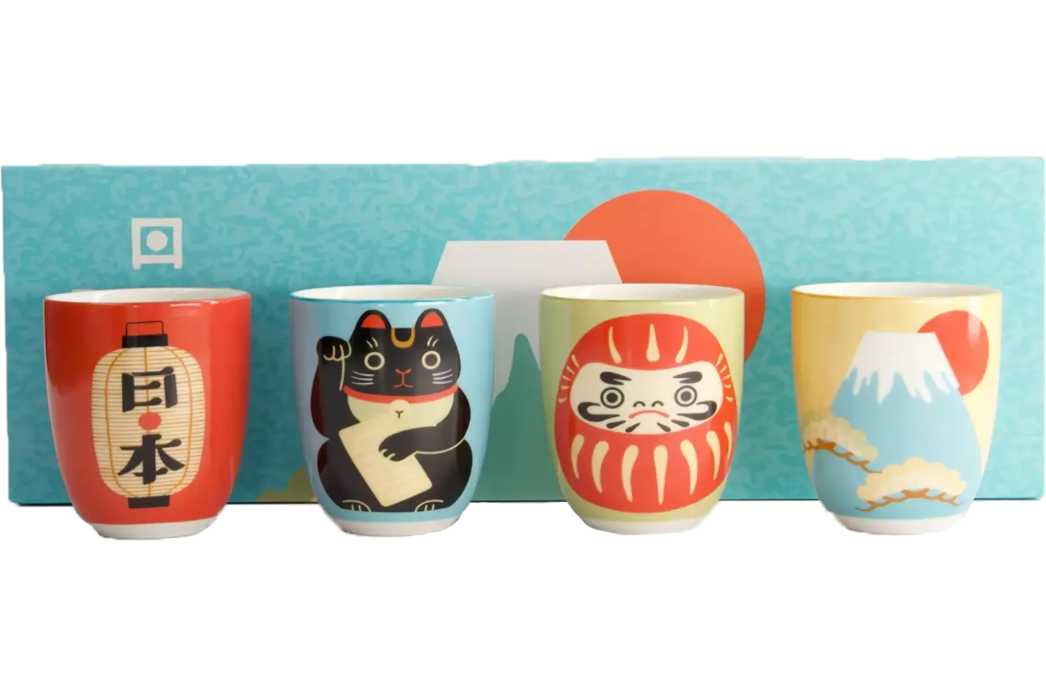 Tokyo Design Studio - Kawaii Japan Cup Giftset 4pcs 7x8cm 170ml 1set