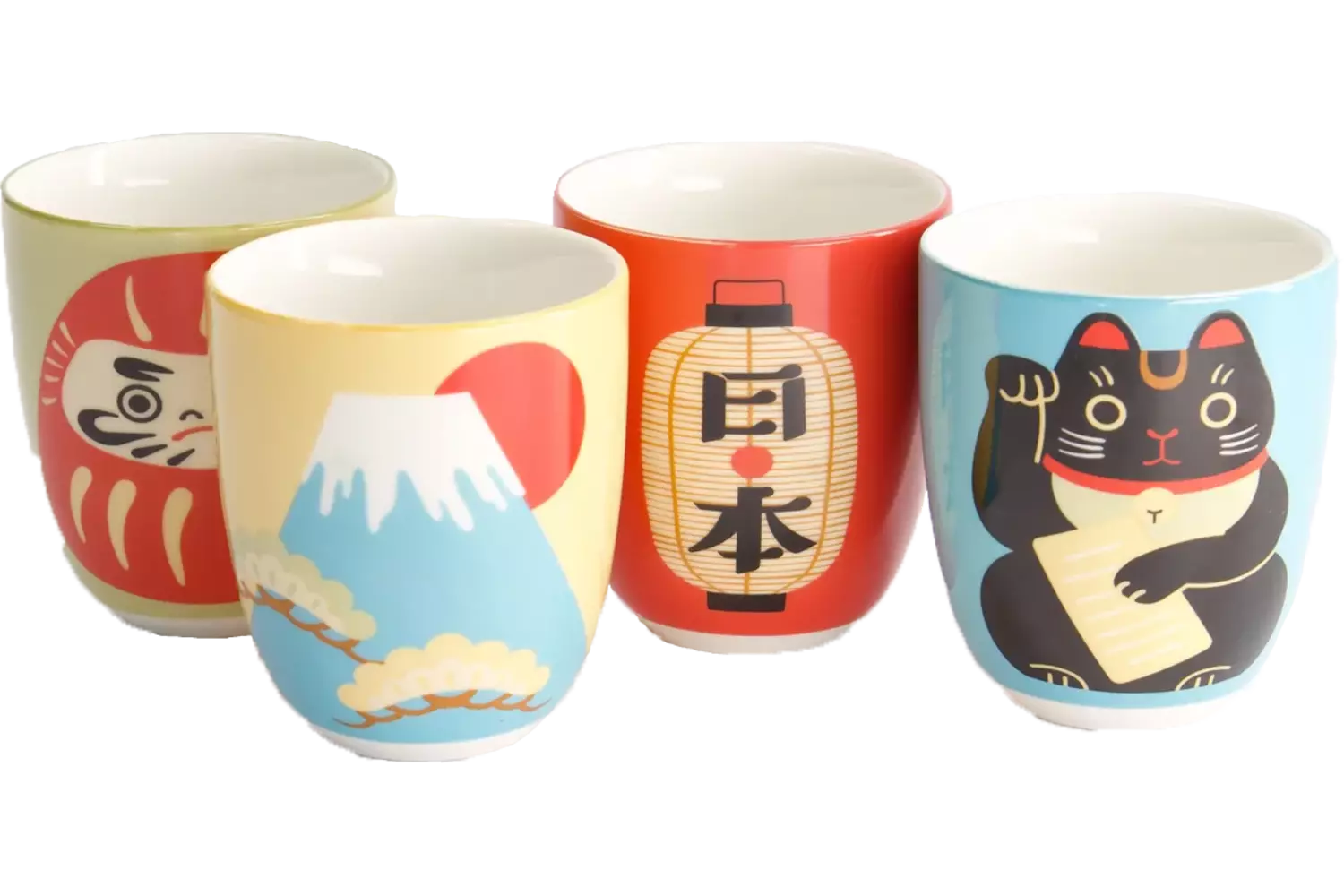 Tokyo Design Studio - Kawaii Japan Cup Giftset 4pcs 7x8cm 170ml 1set