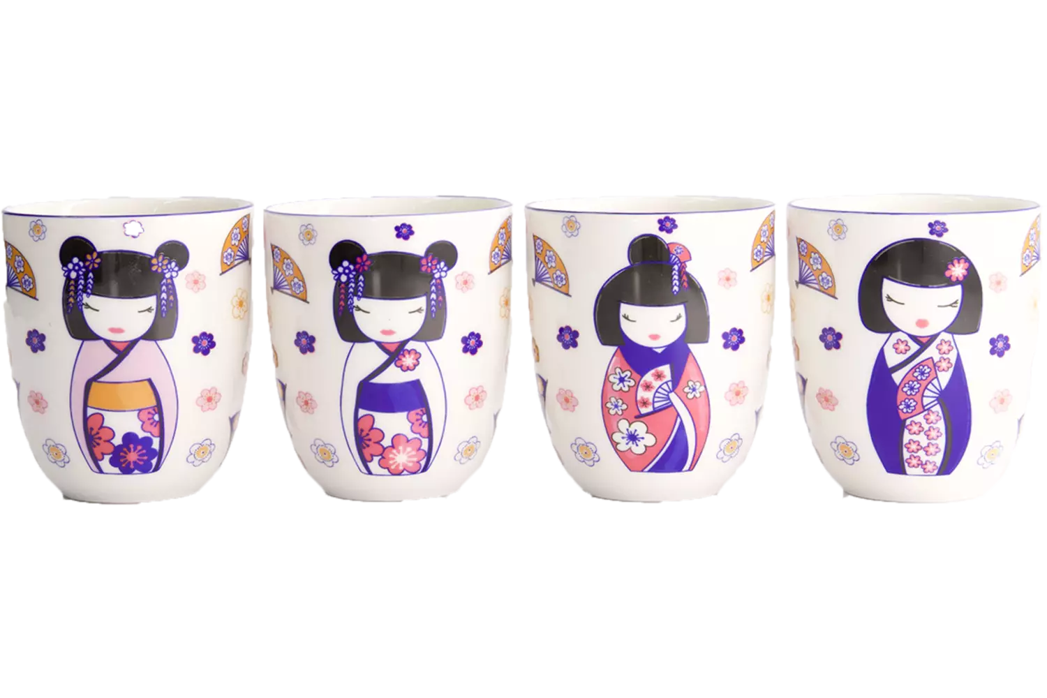 Tokyo Design Studio - Kawaii Maiko Cup Giftset 4pcs 7x8cm 170ml 1 set