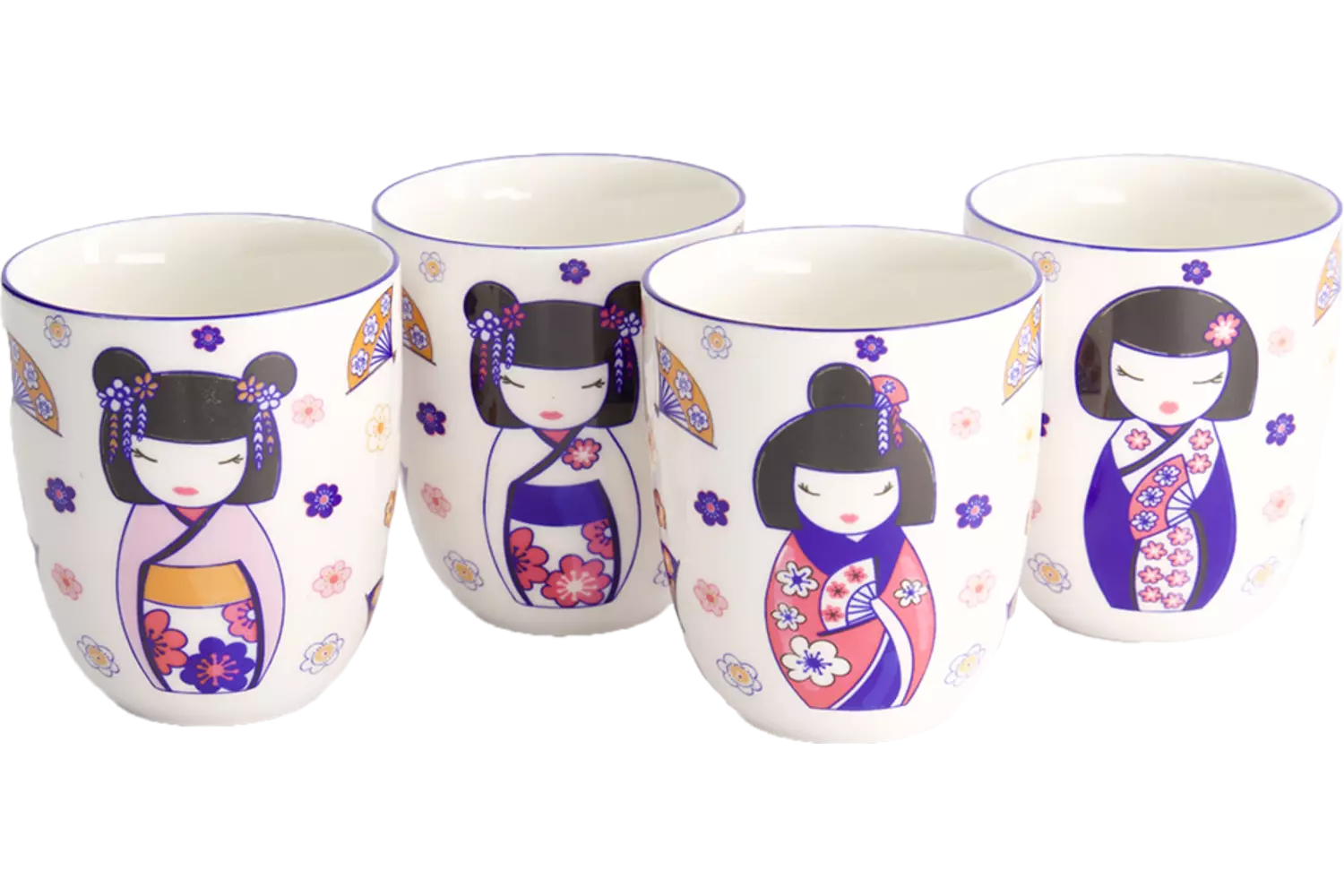 Tokyo Design Studio - Kawaii Maiko Cup Giftset 4pcs 7x8cm 170ml 1 set