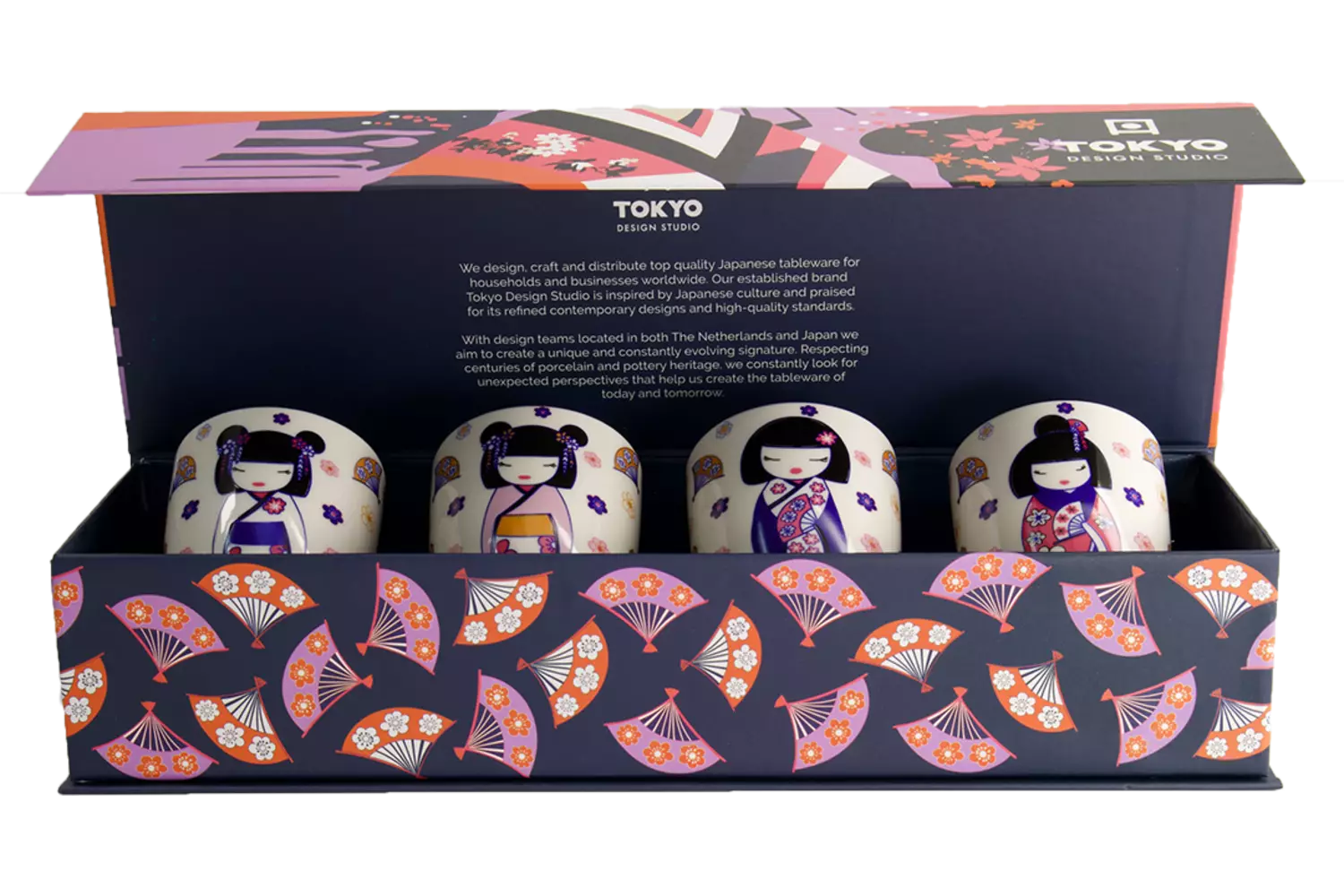 Tokyo Design Studio - Kawaii Maiko Cup Giftset 4pcs 7x8cm 170ml 1 set