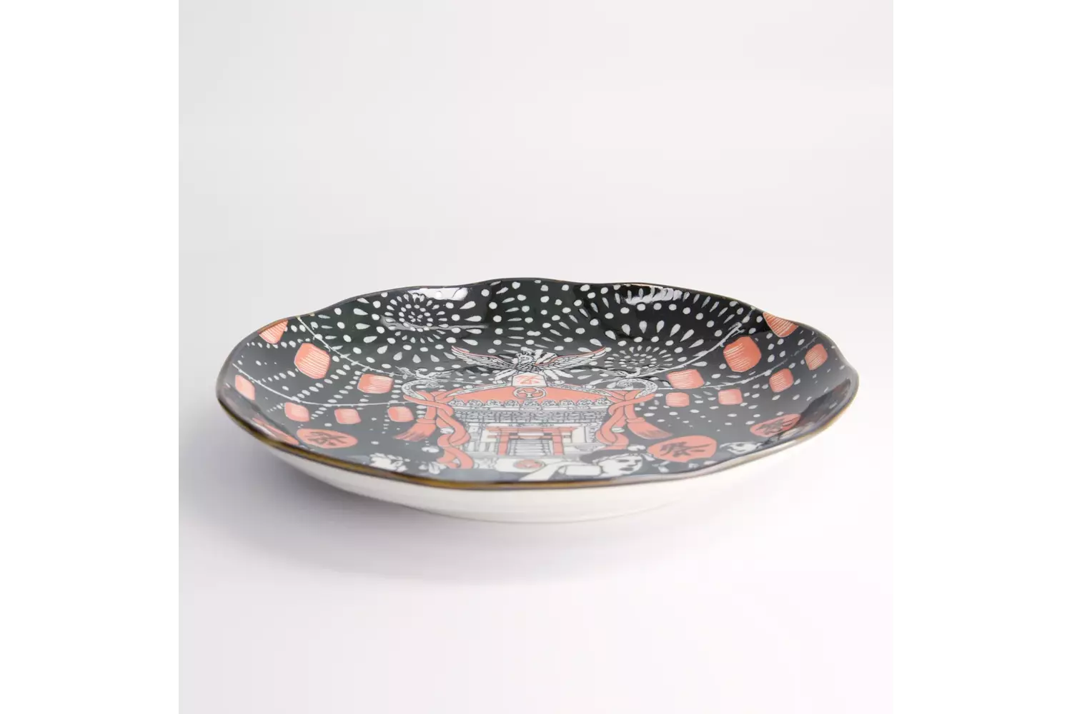 Tokyo Design Studio - Asakusa Round Plate 25x3cm Matsur 4pcs