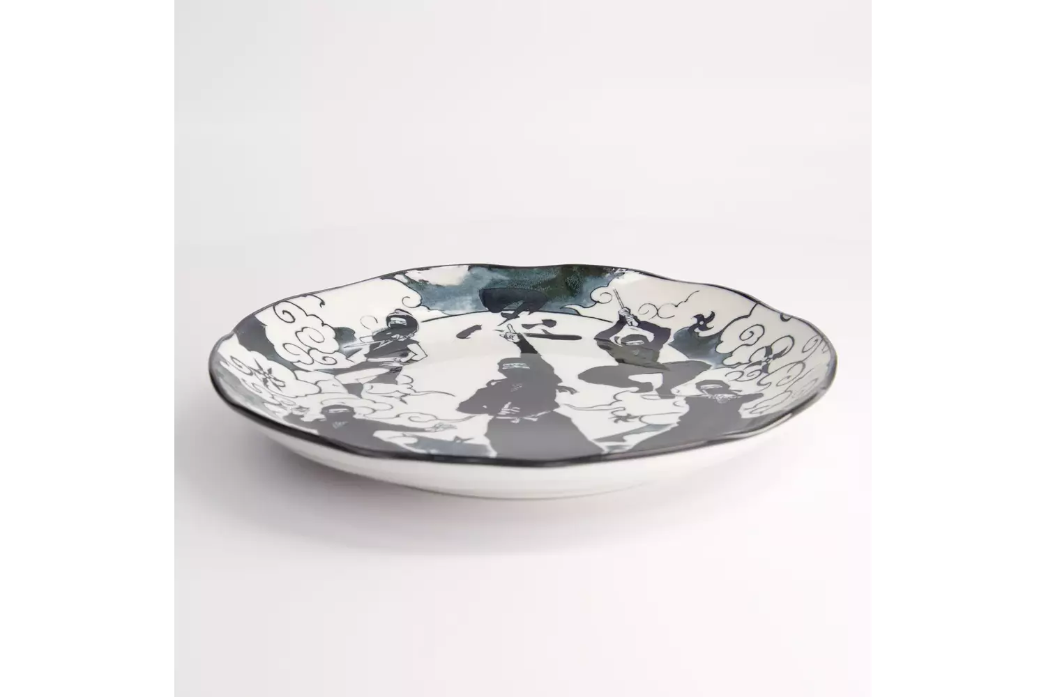 Tokyo Design Studio - Asakusa Round Plate 25x3cm Ninja 4pcs
