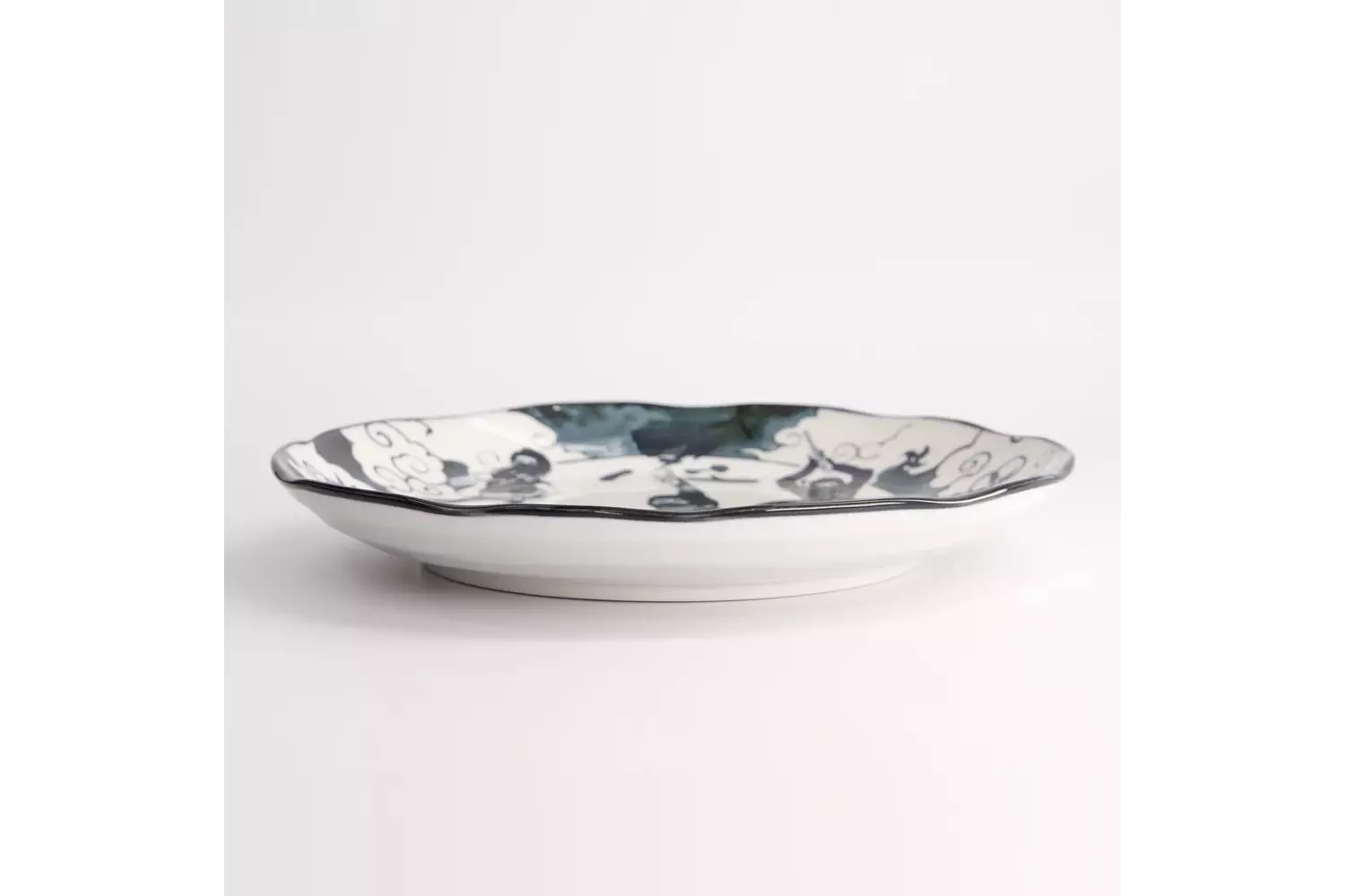 Tokyo Design Studio - Asakusa Round Plate 25x3cm Ninja 4pcs