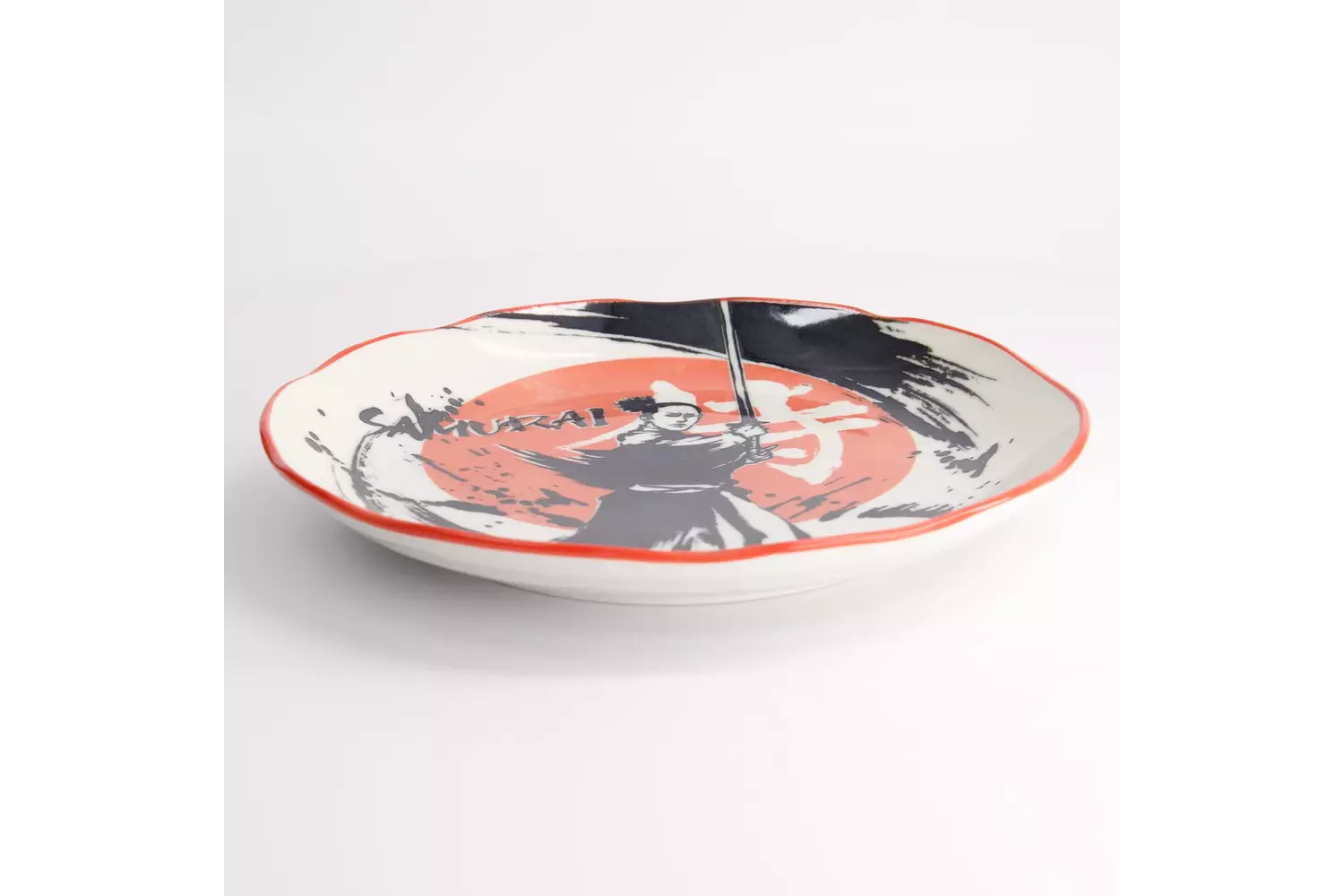 Tokyo Design Studio - Asakusa Round Plate 25x3cm Samurai 4pcs