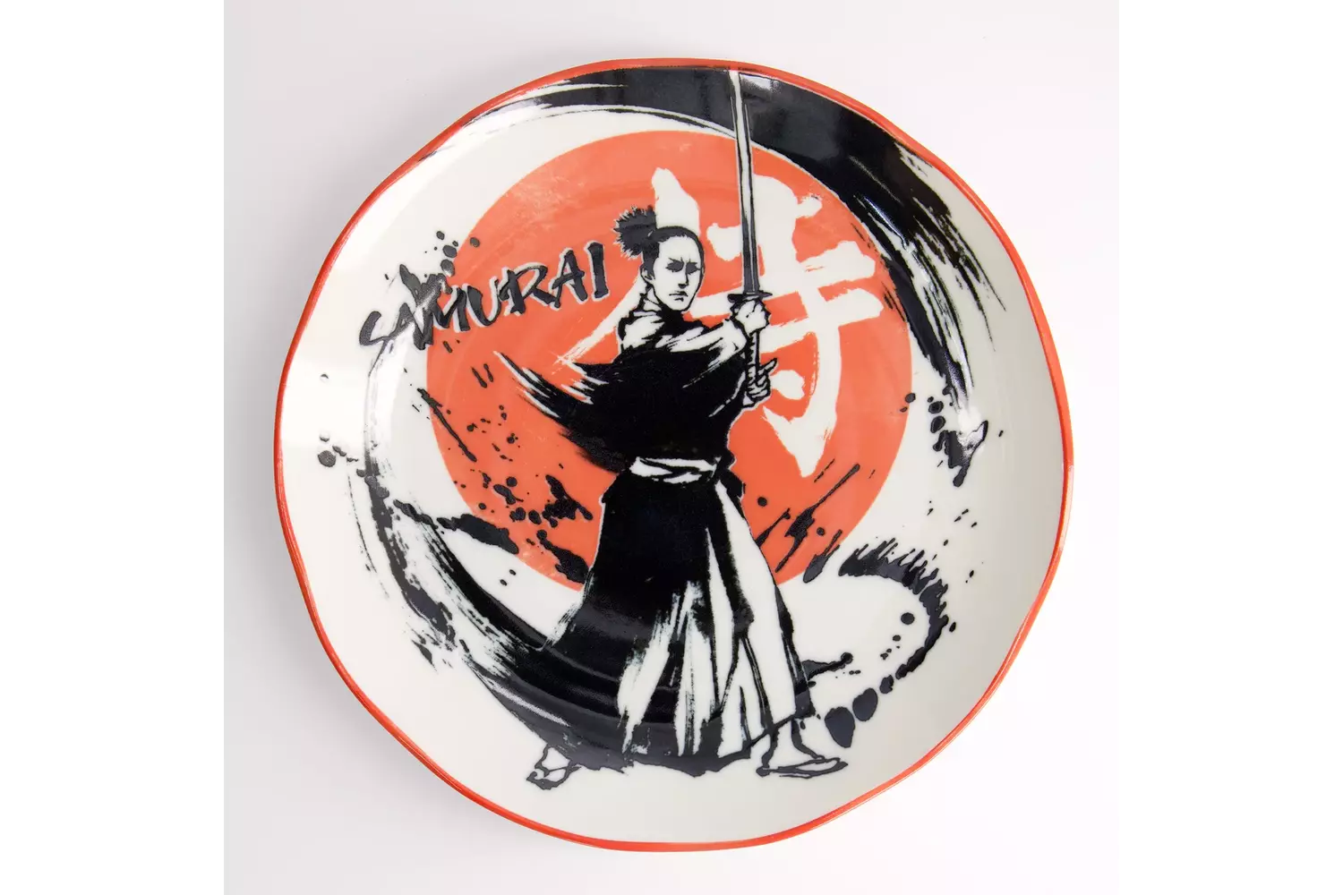 Tokyo Design Studio - Asakusa Round Plate 25x3cm Samurai 4pcs