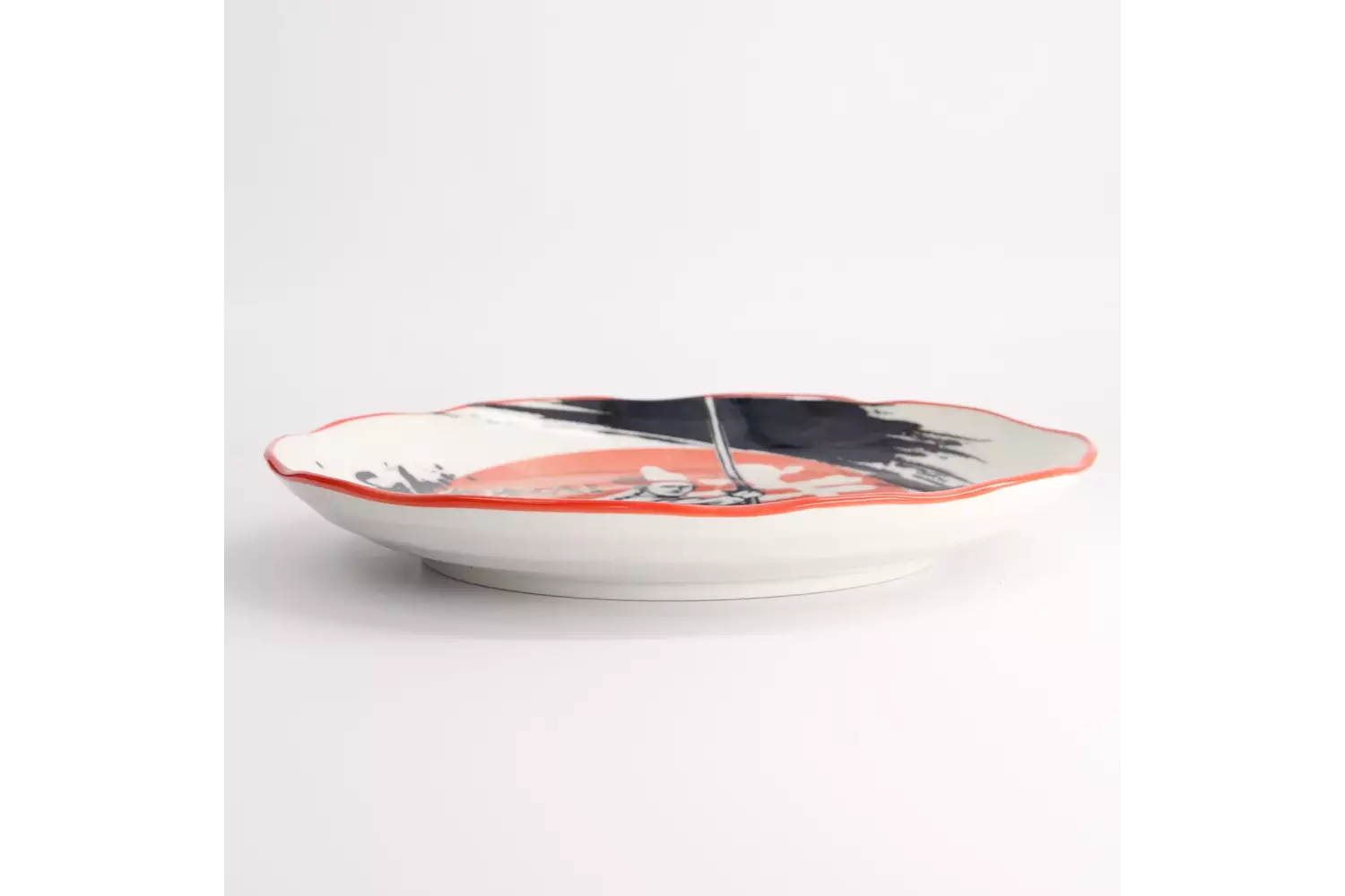 Tokyo Design Studio - Asakusa Round Plate 25x3cm Samurai 4pcs