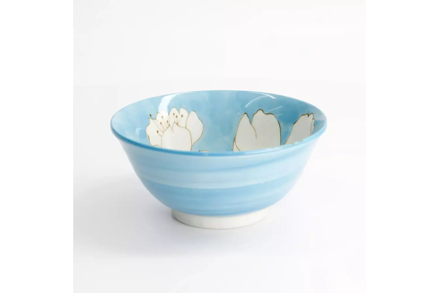 Tokyo Design Studio Sakura Blue Bowl 15x7cm 500ml 6pcs