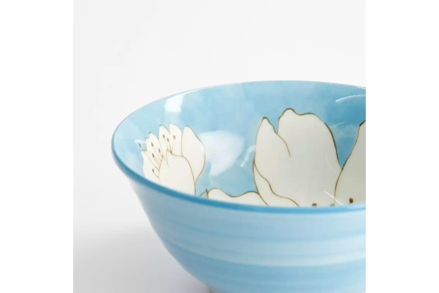 Tokyo Design Studio Sakura Blue Bowl 15x7cm 500ml 6pcs