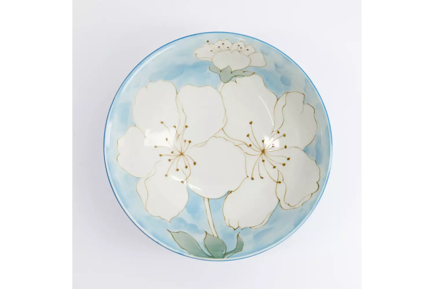 Tokyo Design Studio Sakura Blue Ramen Bowl 19.5x7.5cm 4pcs