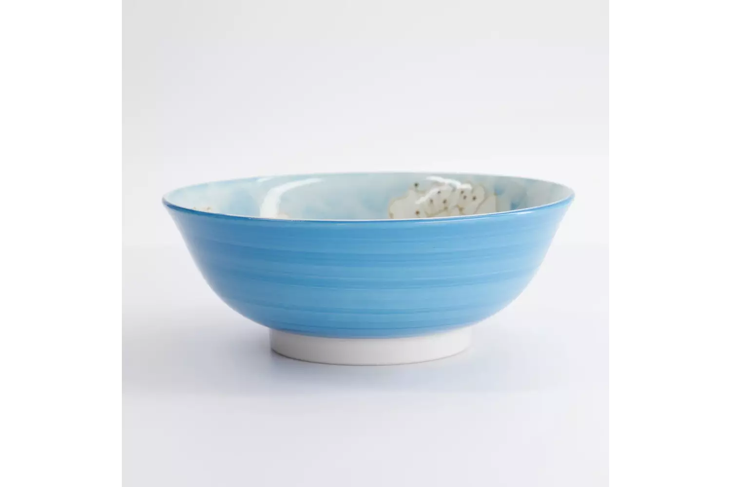Tokyo Design Studio Sakura Blue Ramen Bowl 19.5x7.5cm 4pcs