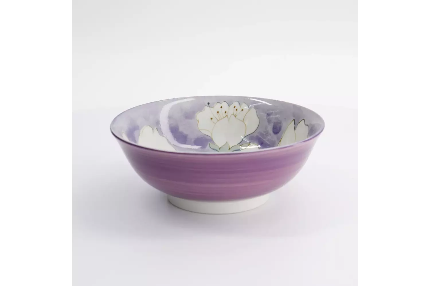 Tokyo Design Studio Sakura Purple Ramen Bowl 19.5x7.5cm 4pcs