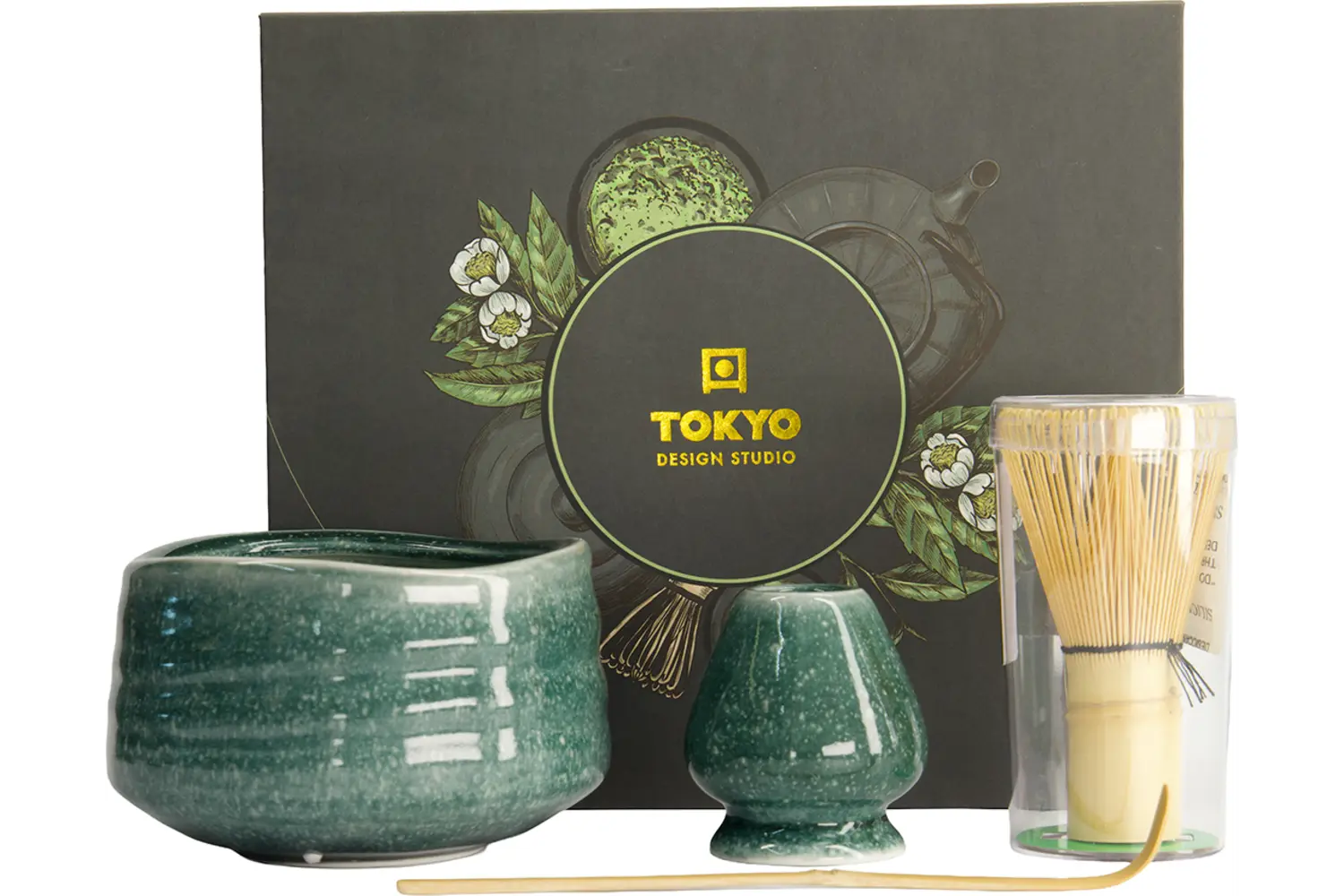 Tokyo Design Studio - Matcha Giftset Green 11x8cm. 4pcs
