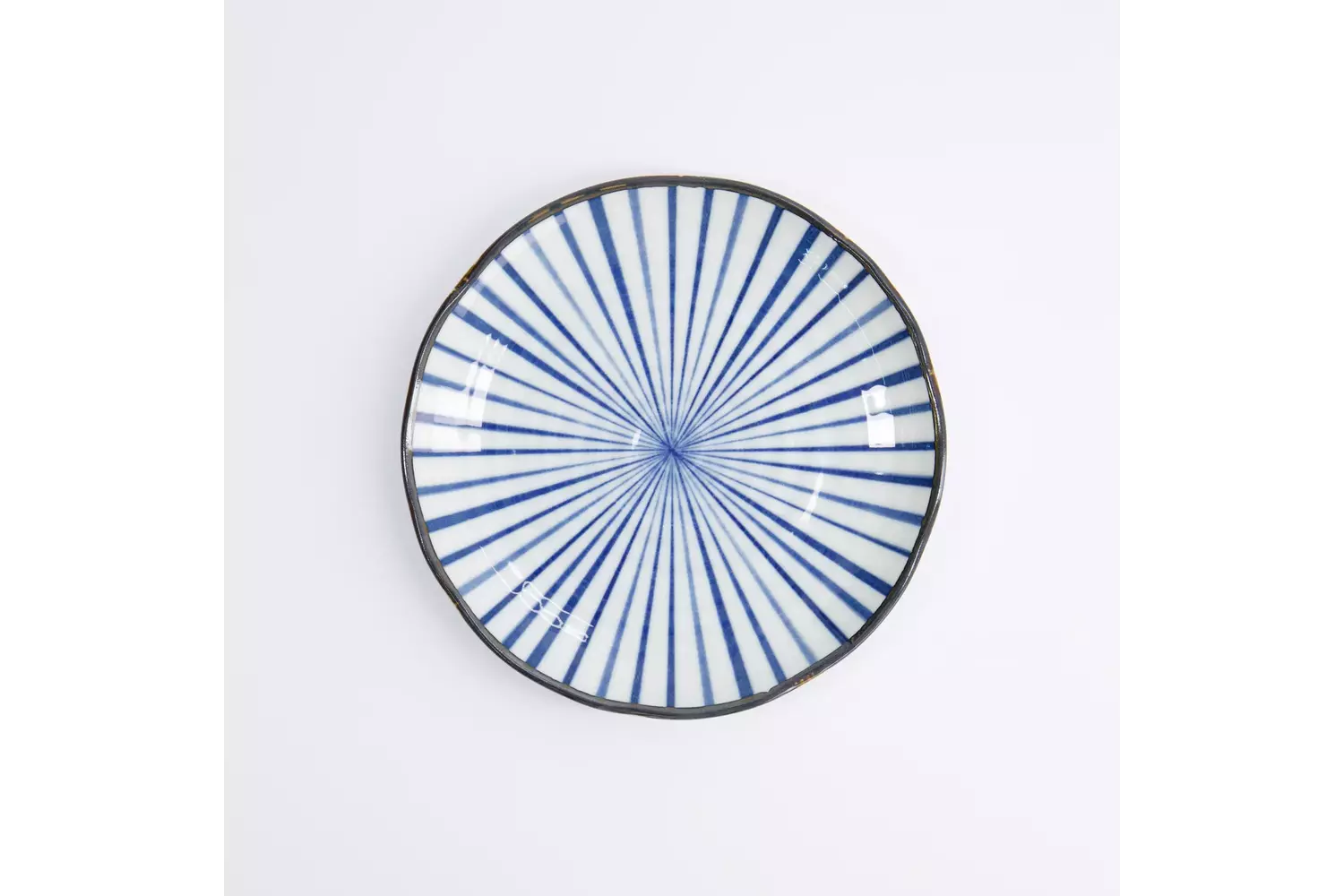 Tokyo Design Studio - Natsu Tokusa Plate 16.5x2cm Blue/White 6pcs