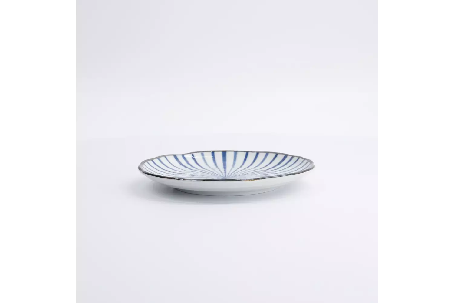 Tokyo Design Studio - Natsu Tokusa Plate 16.5x2cm Blue/White 6pcs