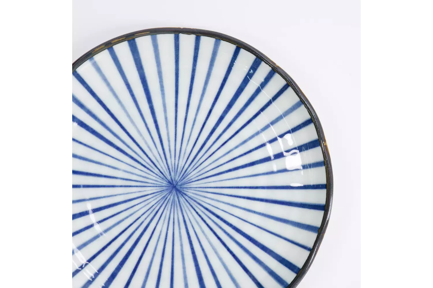 Tokyo Design Studio - Natsu Tokusa Plate 16.5x2cm Blue/White 6pcs