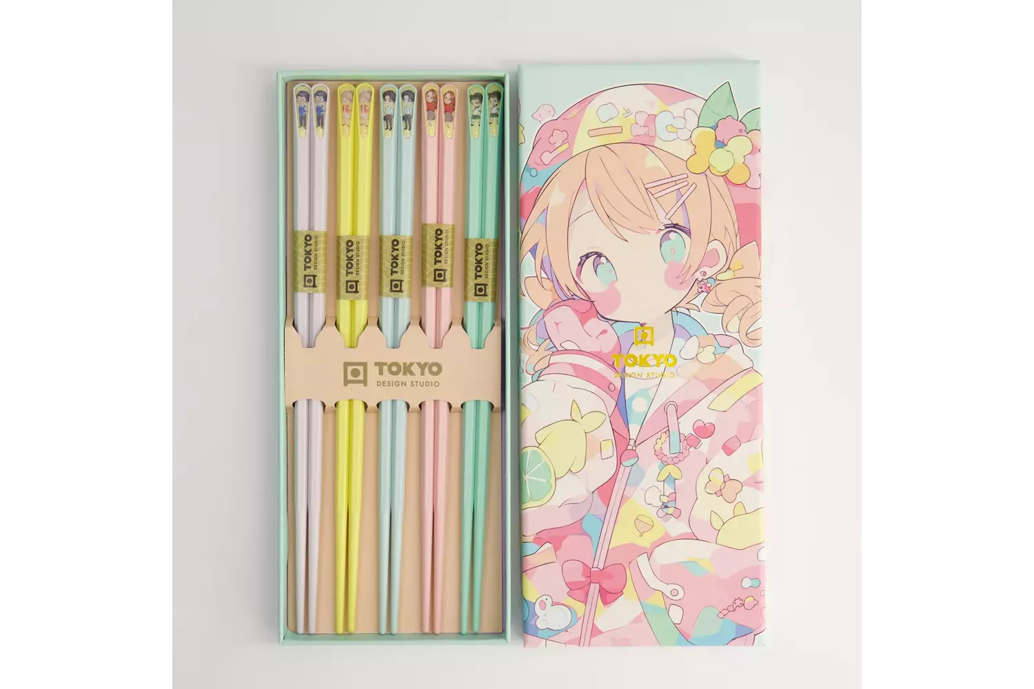 Tokyo Design Studio - Chopstick Giftset/5 Anime 10 sets