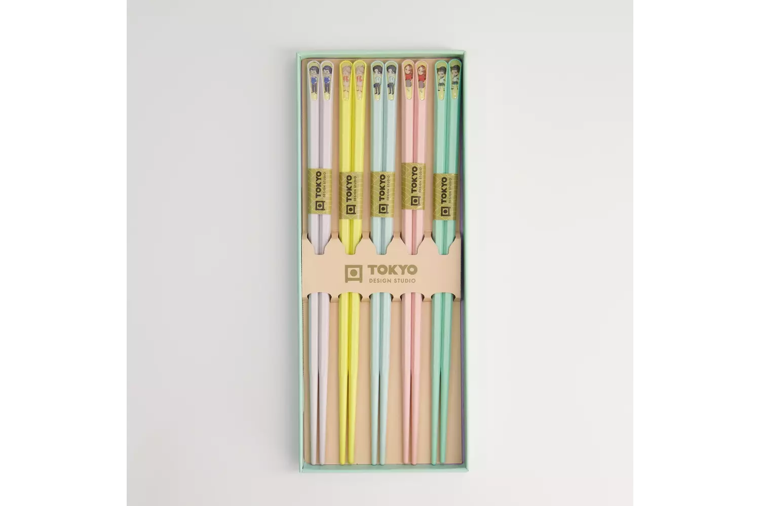 Tokyo Design Studio - Chopstick Giftset/5 Anime 10 sets