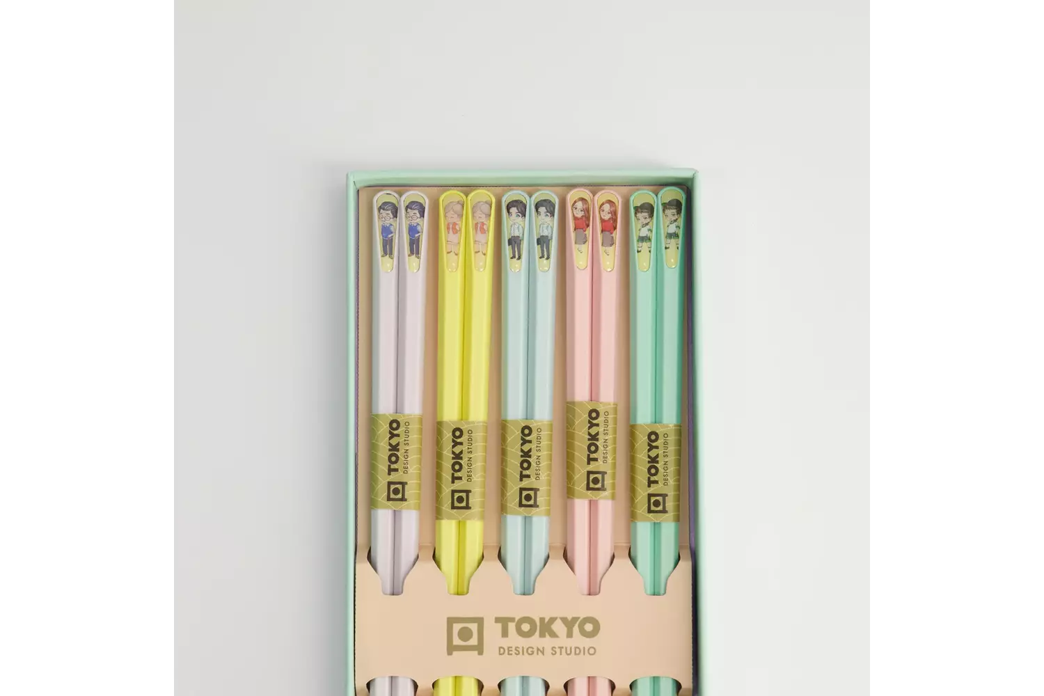 Tokyo Design Studio - Chopstick Giftset/5 Anime 10 sets