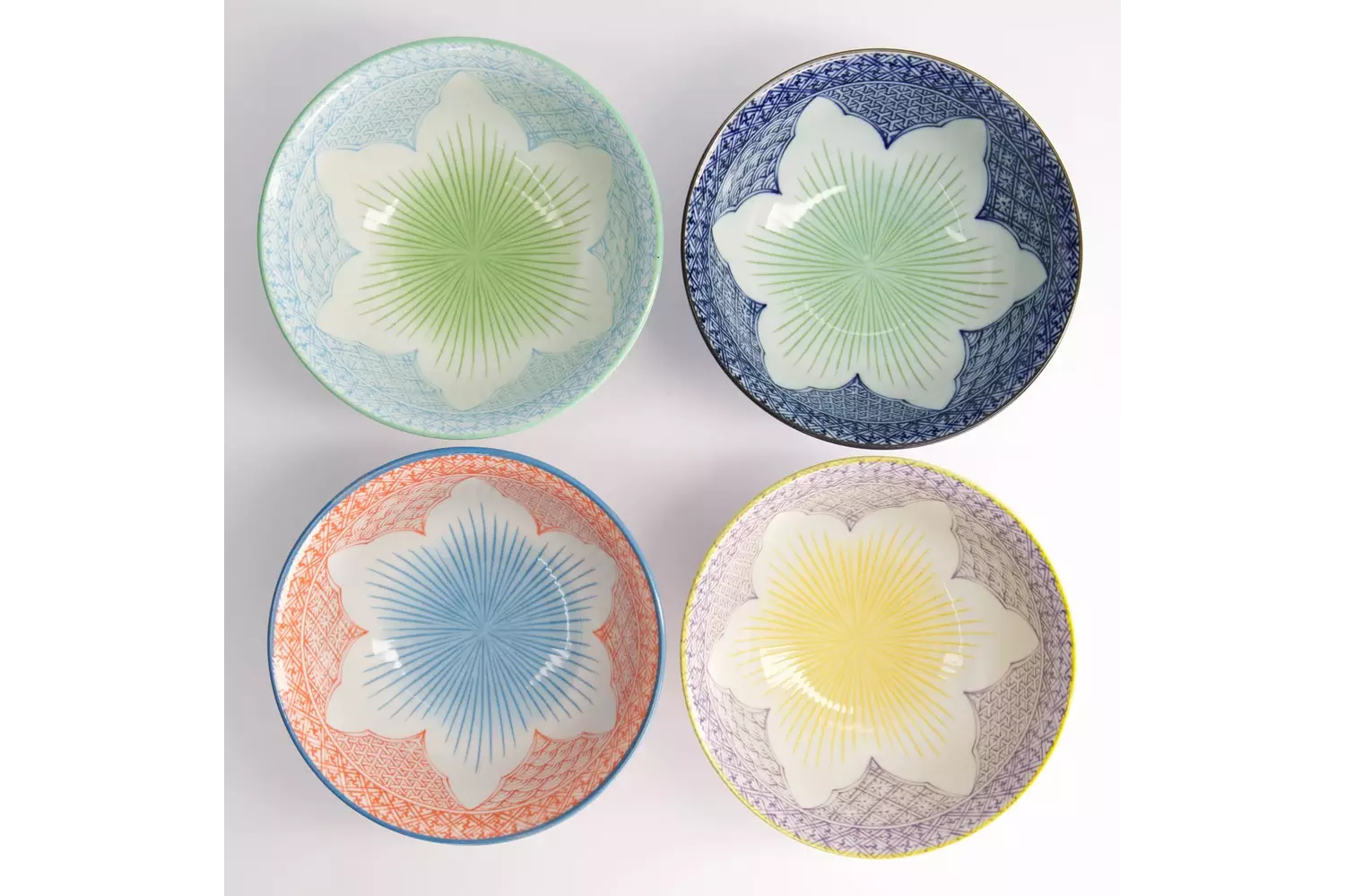 Tokyo Design Studio - Lily Flower Bowl Giftset 4pcs 14.8x6.8cm 550ml 1 set