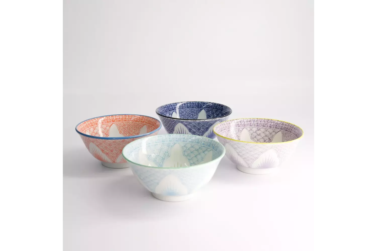 Tokyo Design Studio - Lily Flower Bowl Giftset 4pcs 14.8x6.8cm 550ml 1 set