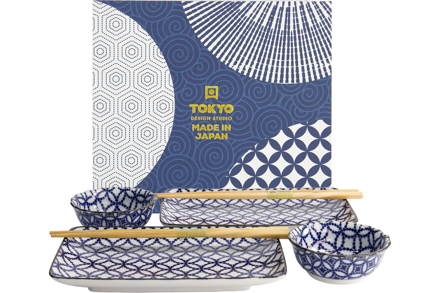 Tokyo Design Studio - Sushi Plate Gift Box Ten Shippo