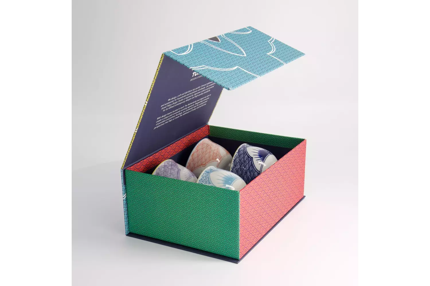 Tokyo Design Studio - Lily Flower Cup 4pcs Giftset 8.4x5.5cm 150ml 1 set