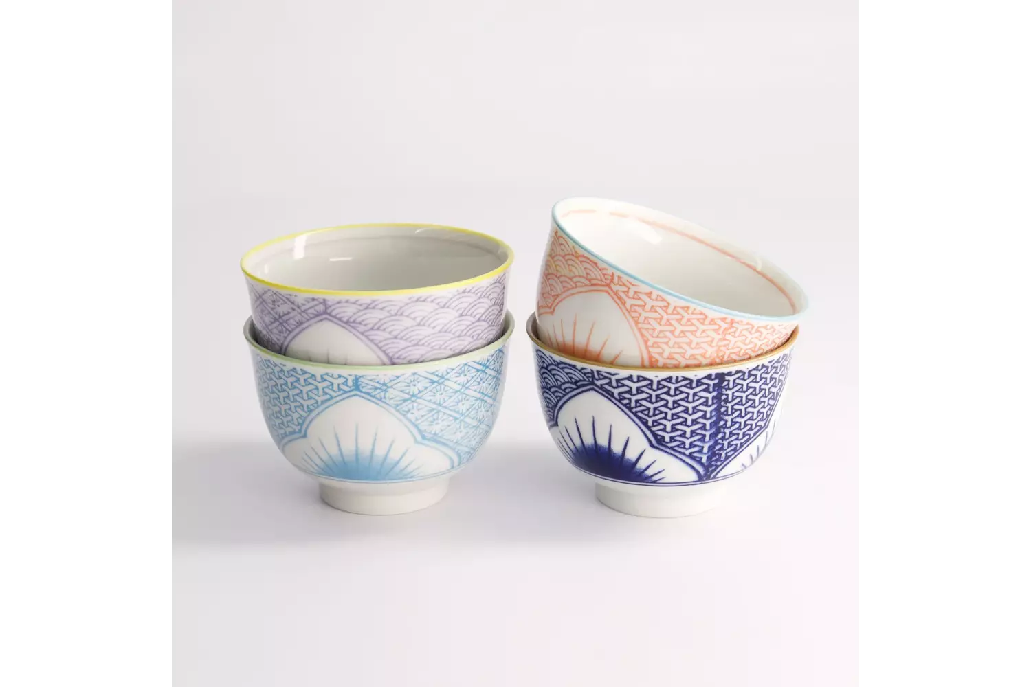 Tokyo Design Studio - Lily Flower Cup 4pcs Giftset 8.4x5.5cm 150ml 1 set