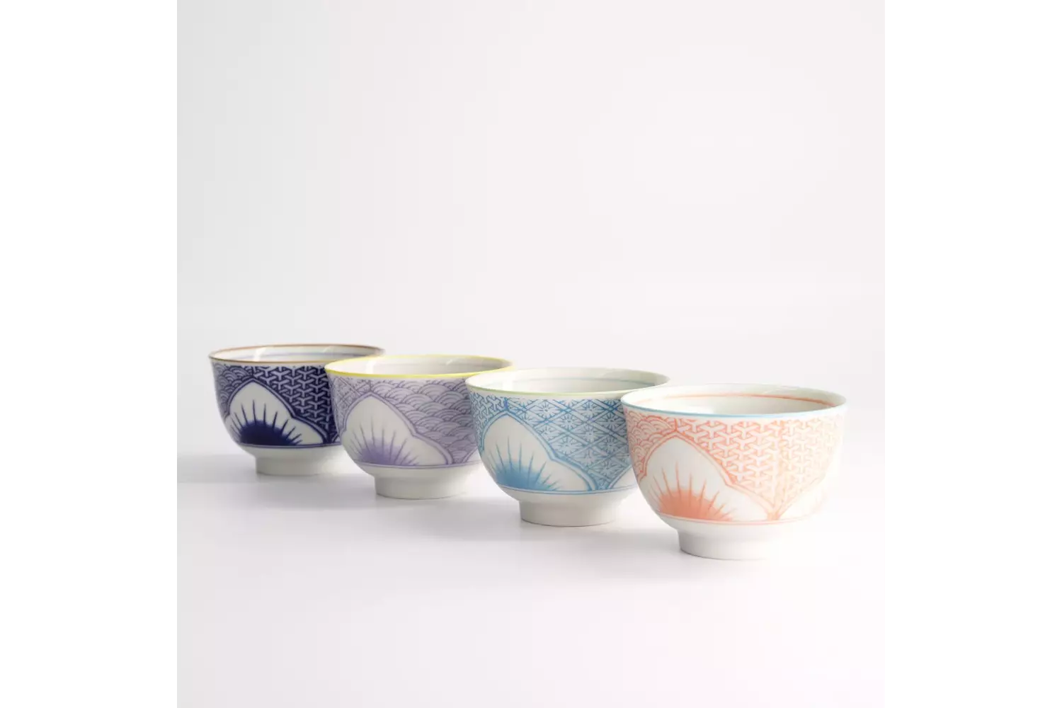 Tokyo Design Studio - Lily Flower Cup 4pcs Giftset 8.4x5.5cm 150ml 1 set