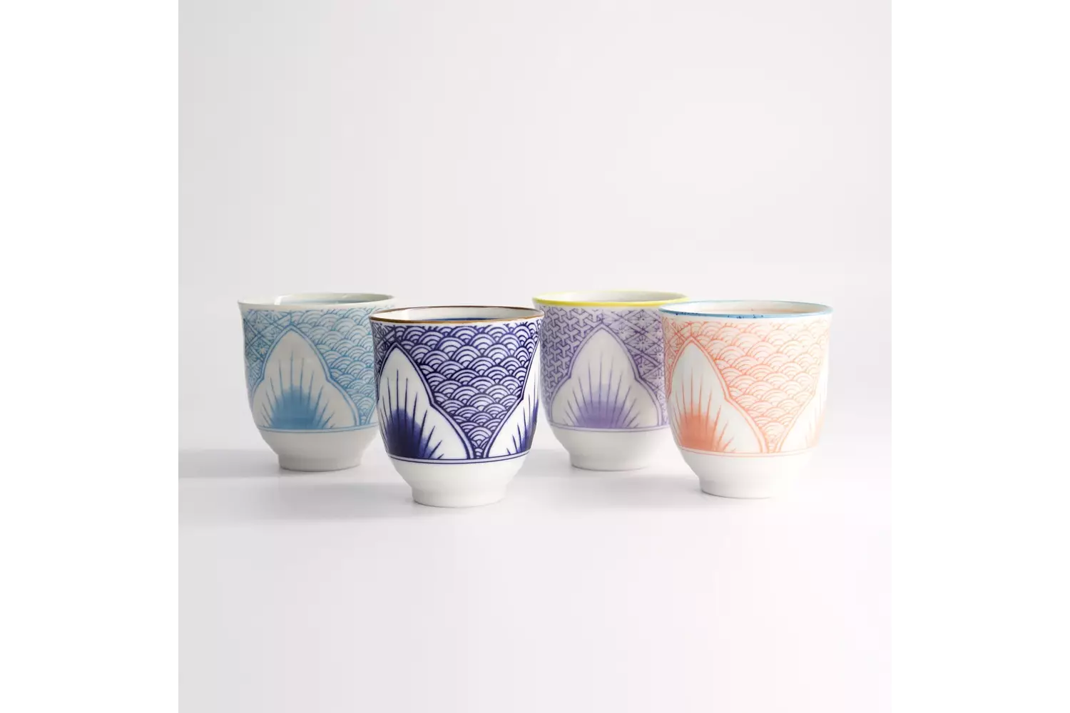 Tokyo Design Studio - Lily Flower Cup 4pcs Giftset 7.8x8.2cm 250ml 1 set