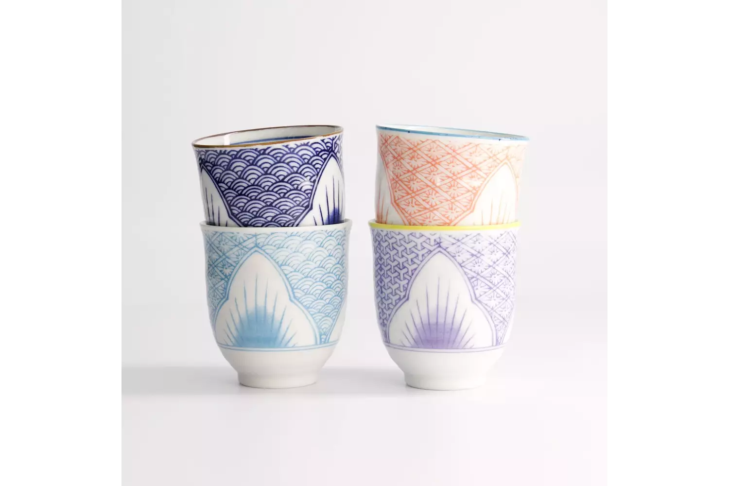 Tokyo Design Studio - Lily Flower Cup 4pcs Giftset 7.8x8.2cm 250ml 1 set