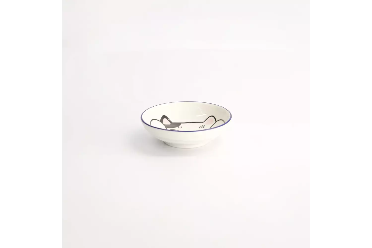 Tokyo Design Studio - Kawaii Lucky Cat Sauce Plate 9x2.5cm White 6pcs
