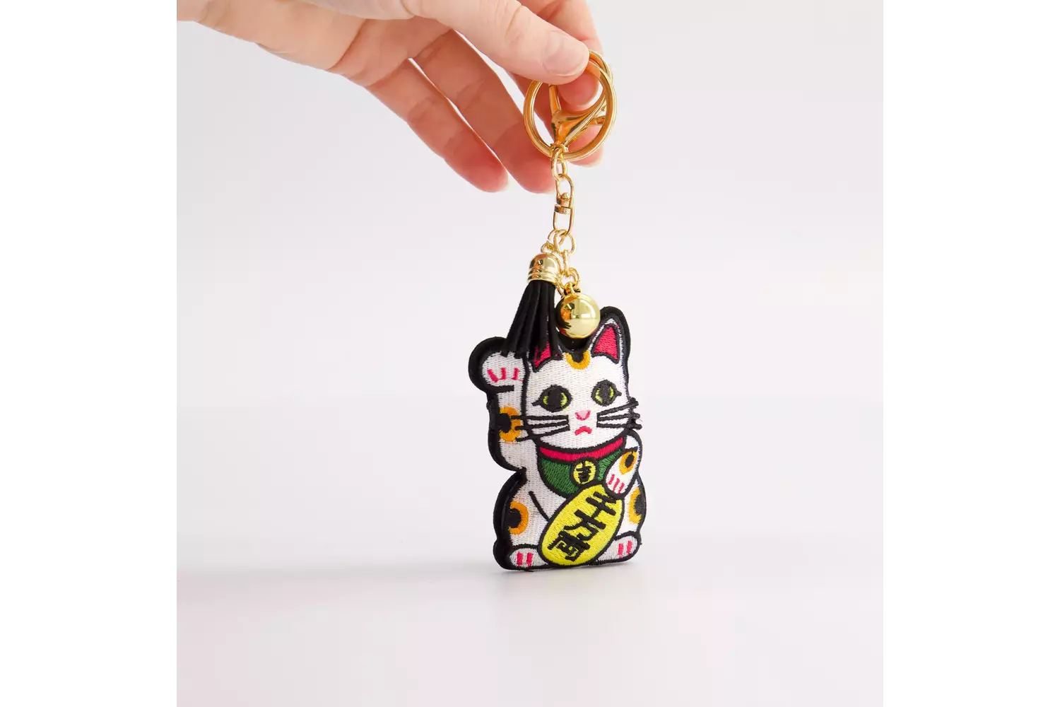 Tokyo Design Studio - Patch Keychain Lucky Cat  1pc