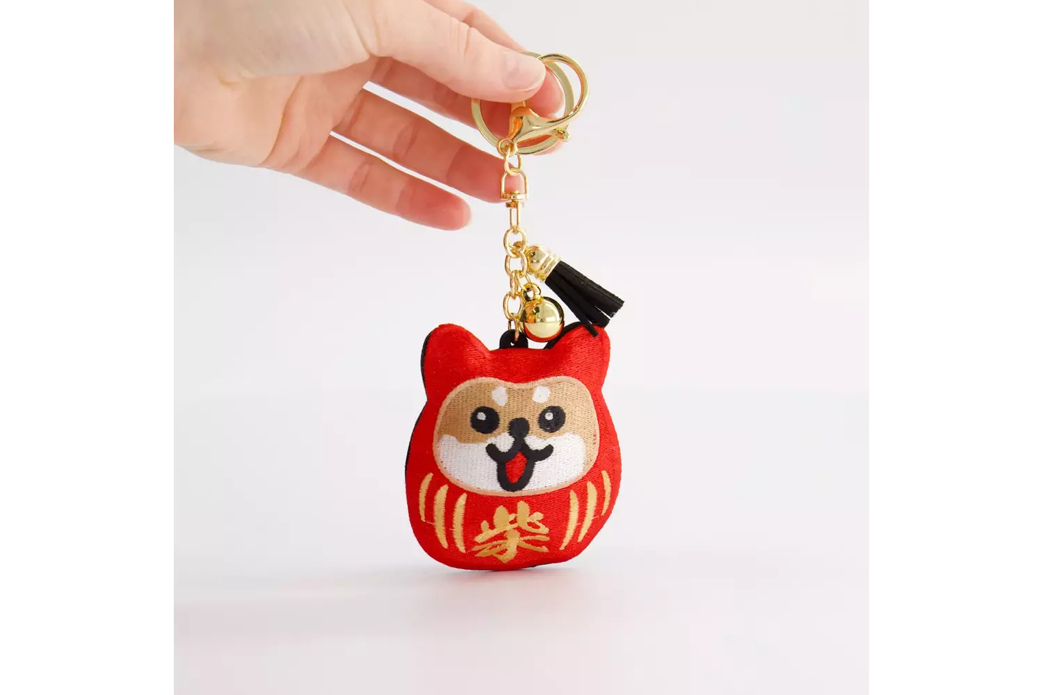 Tokyo Design Studio - Patch Keychain Daruma Shiba-Dog 1pc