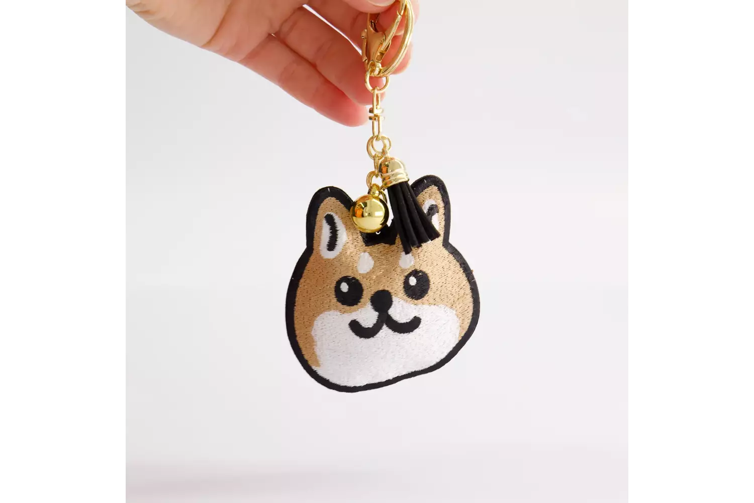 Tokyo Design Studio - Patch Keychain Shiba-Dog Face 1pc