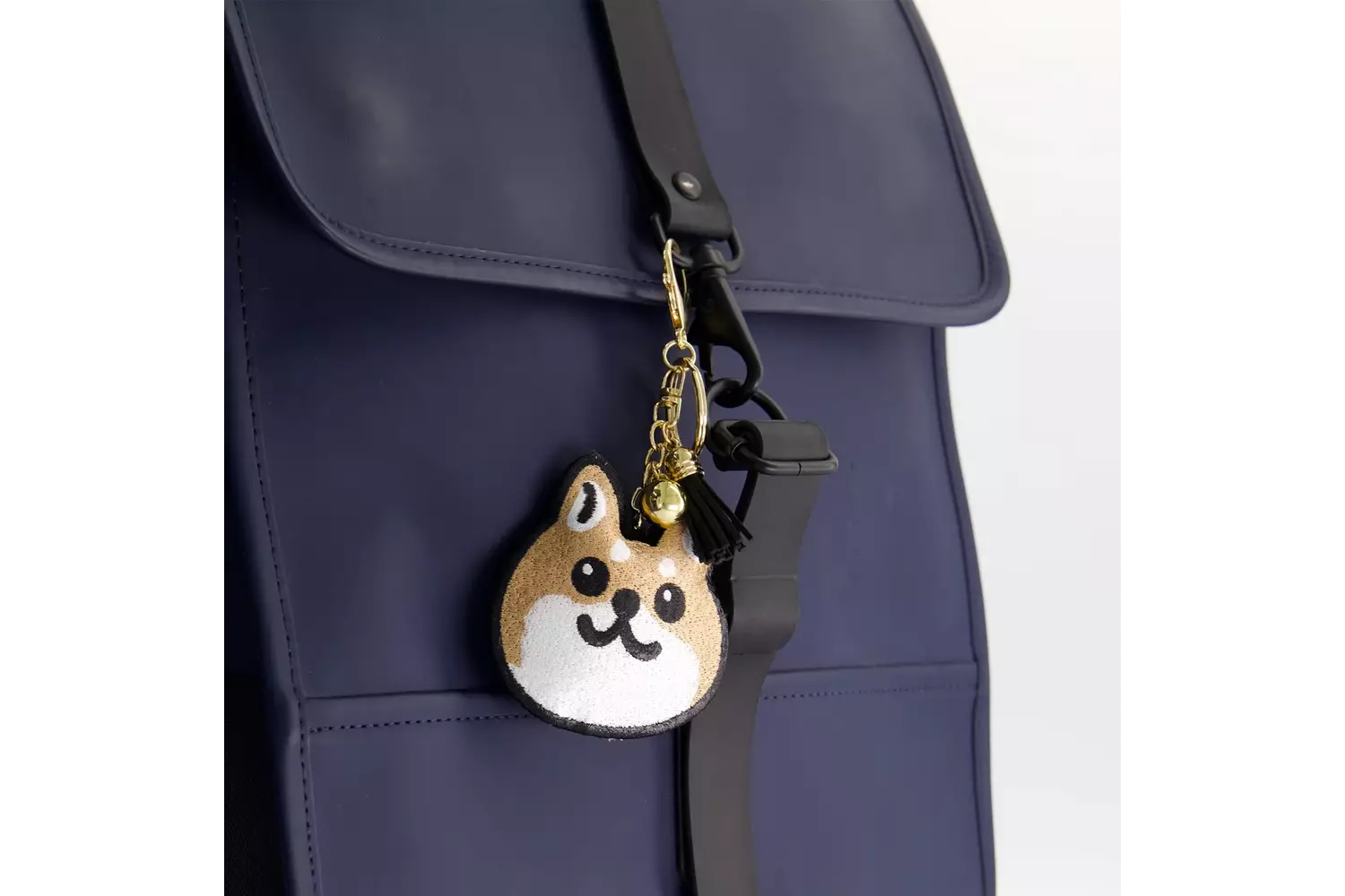 Tokyo Design Studio - Patch Keychain Shiba-Dog Face 1pc