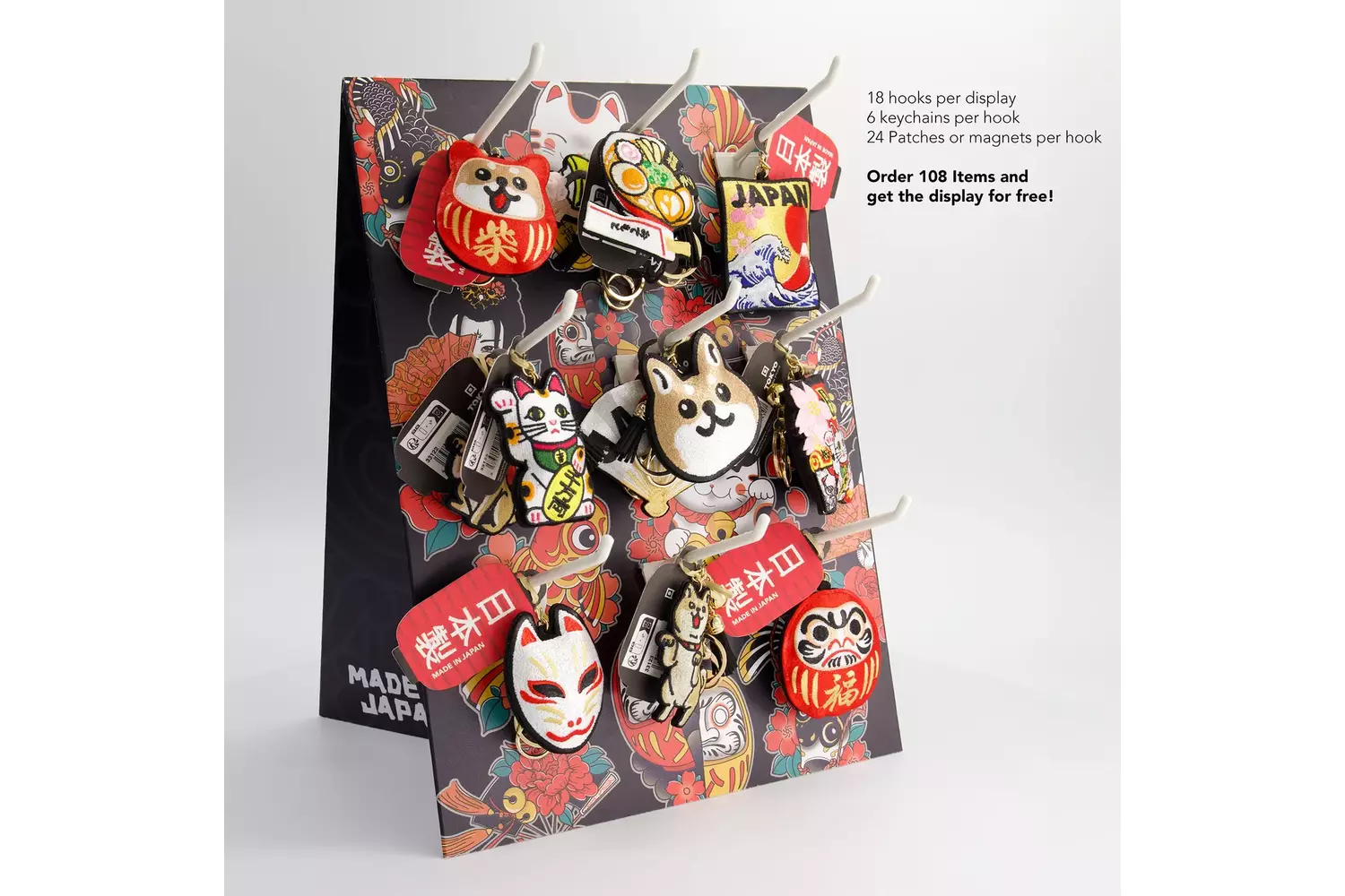 Tokyo Design Studio - Patch Keychain Shiba-Dog Face 1pc