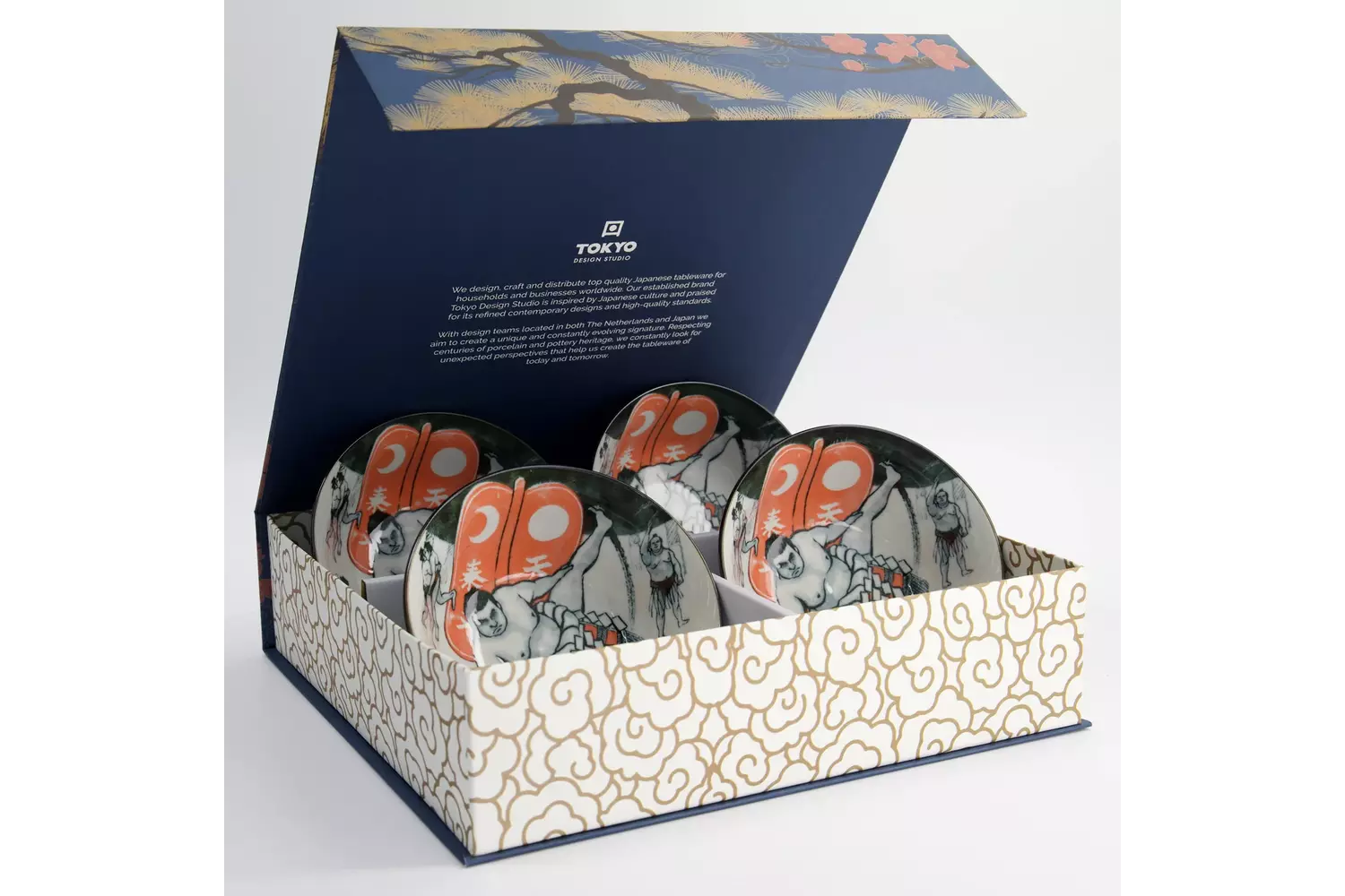 Tokyo Design Studio - Asakusa 4pcs Giftset 14.8x7cm Sumo 550ml 1 set
