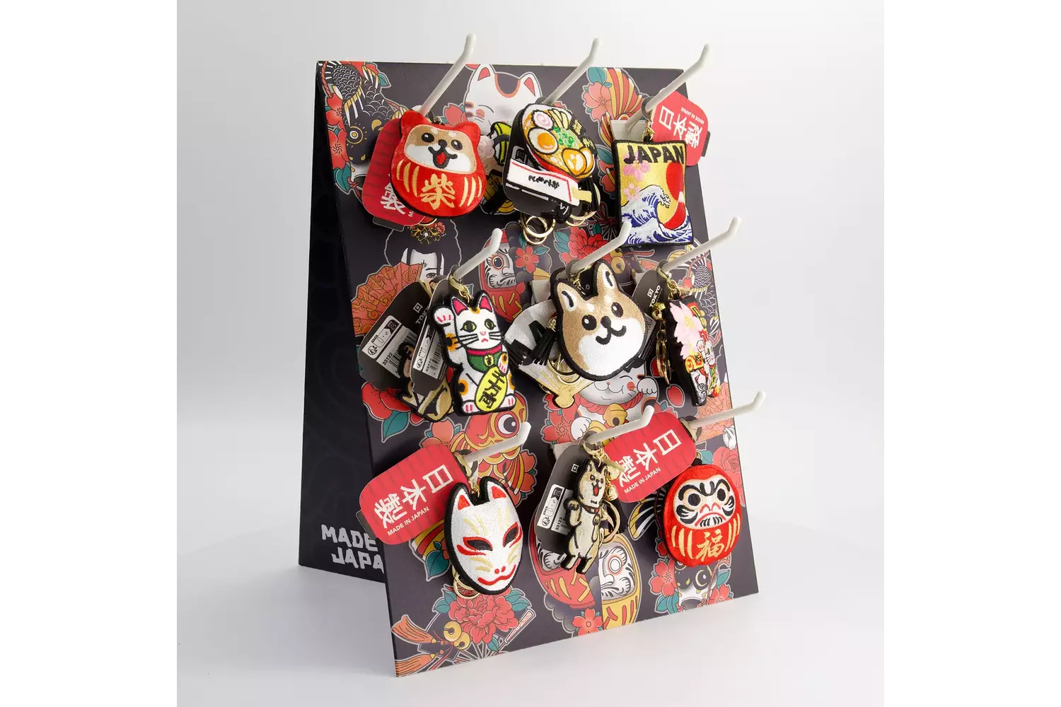 Tokyo Design Studio - Display for Keychains and Patches Incl. 18 Hooks 1pc