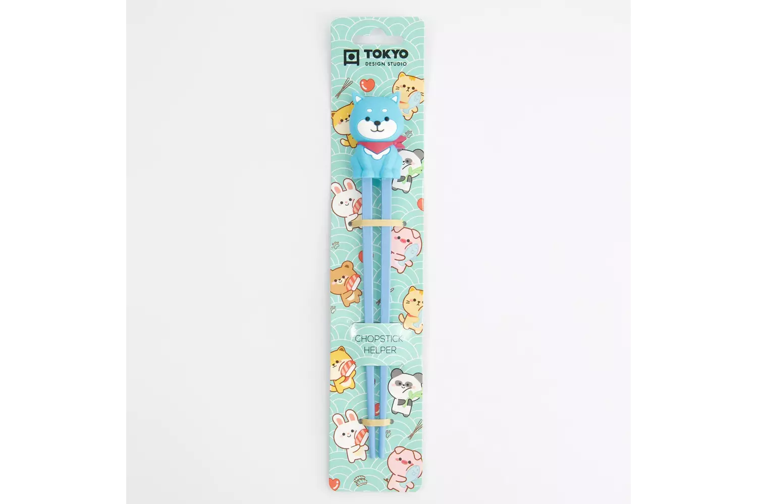Tokyo Design Studio - Children Chopsticks Shiba Blue 22cm 6pcs