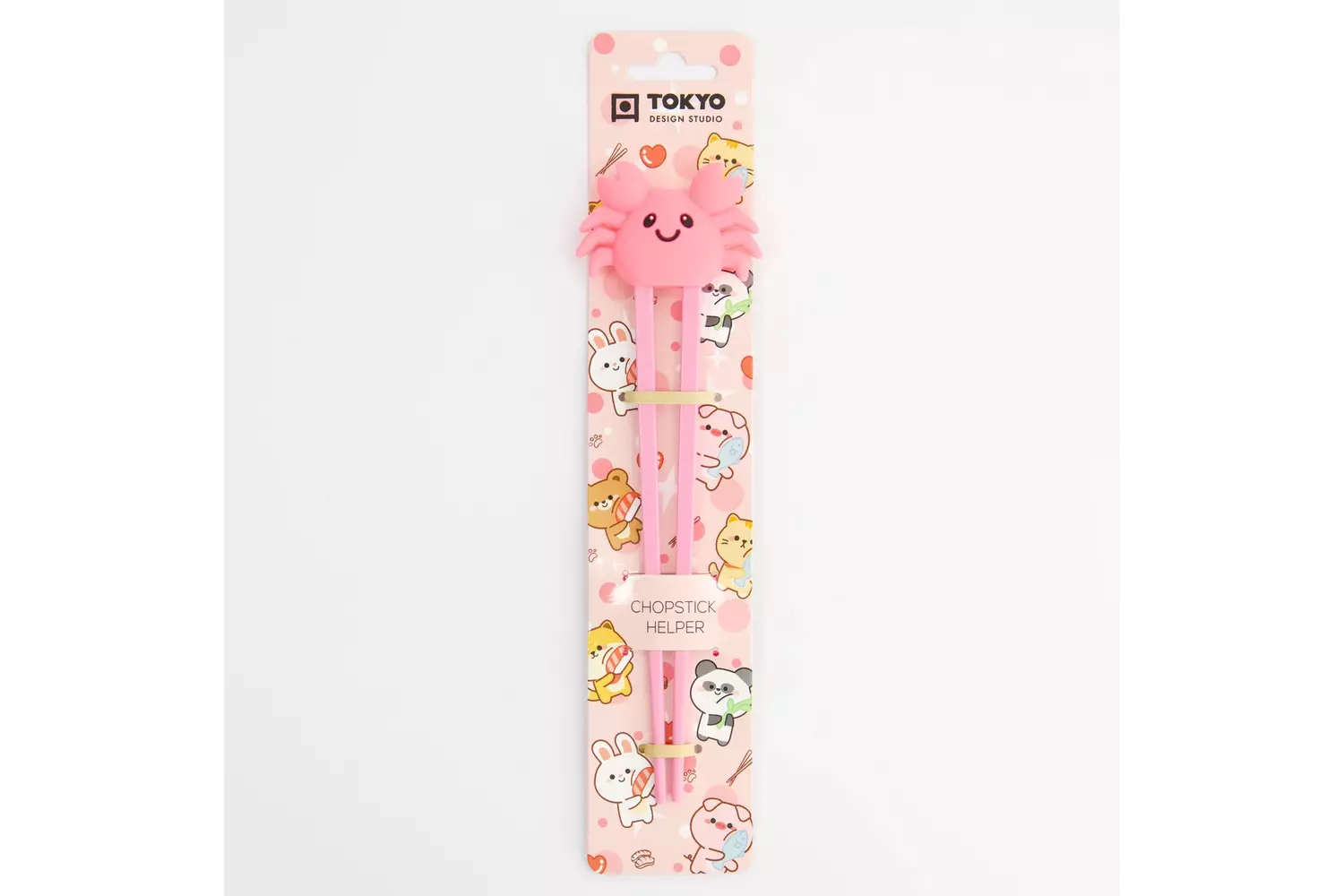 Tokyo Design Studio - Children Chopsticks Crab Pink 22cm 6pcs