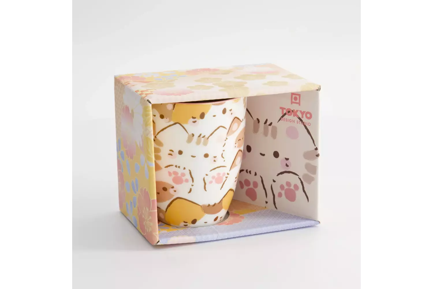 Tokyo Design Studio - Kawaii Cat Mug W/Giftbox 8.5x10.2cm 340ml 6pcs