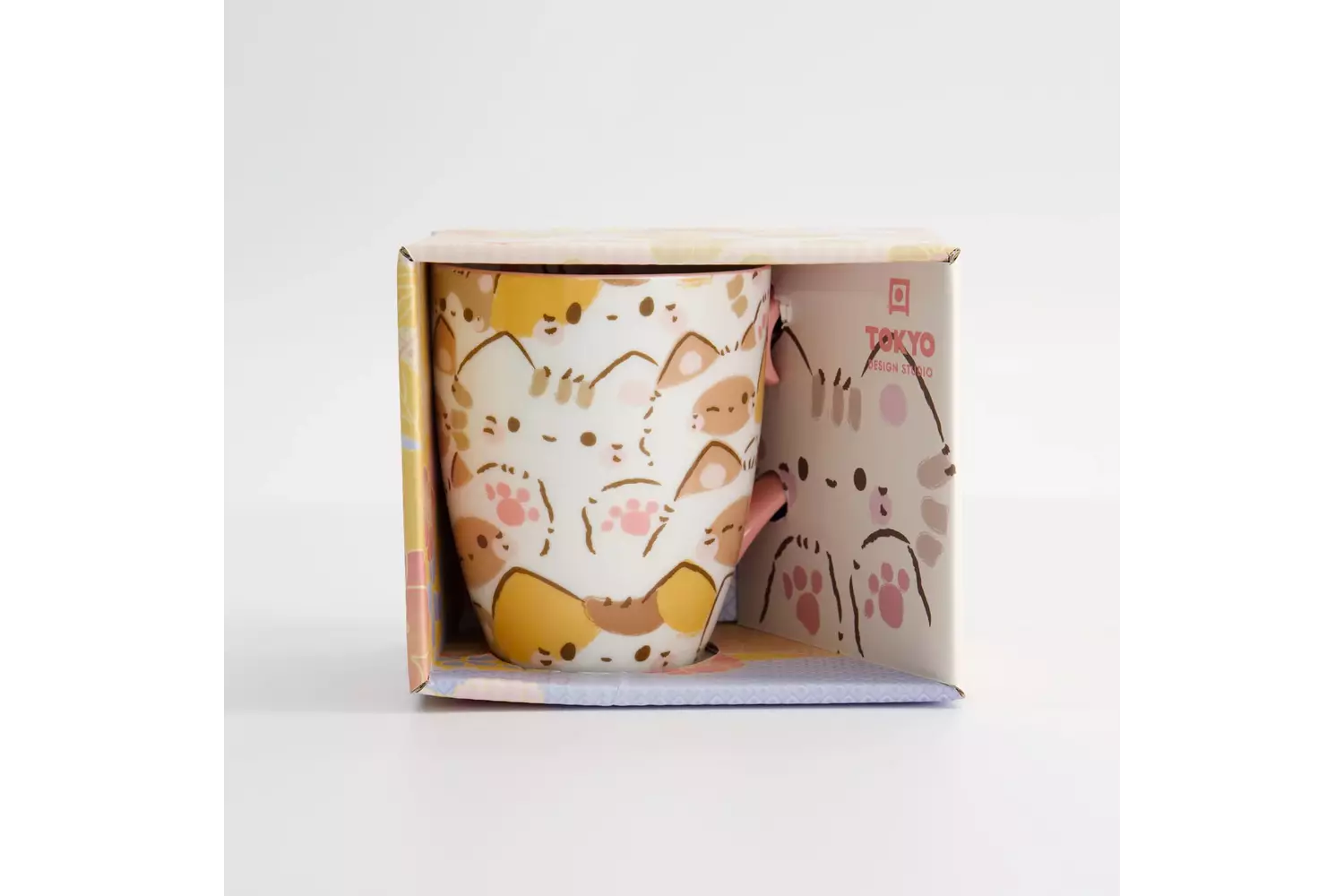 Tokyo Design Studio - Kawaii Cat Mug W/Giftbox 8.5x10.2cm 340ml 6pcs