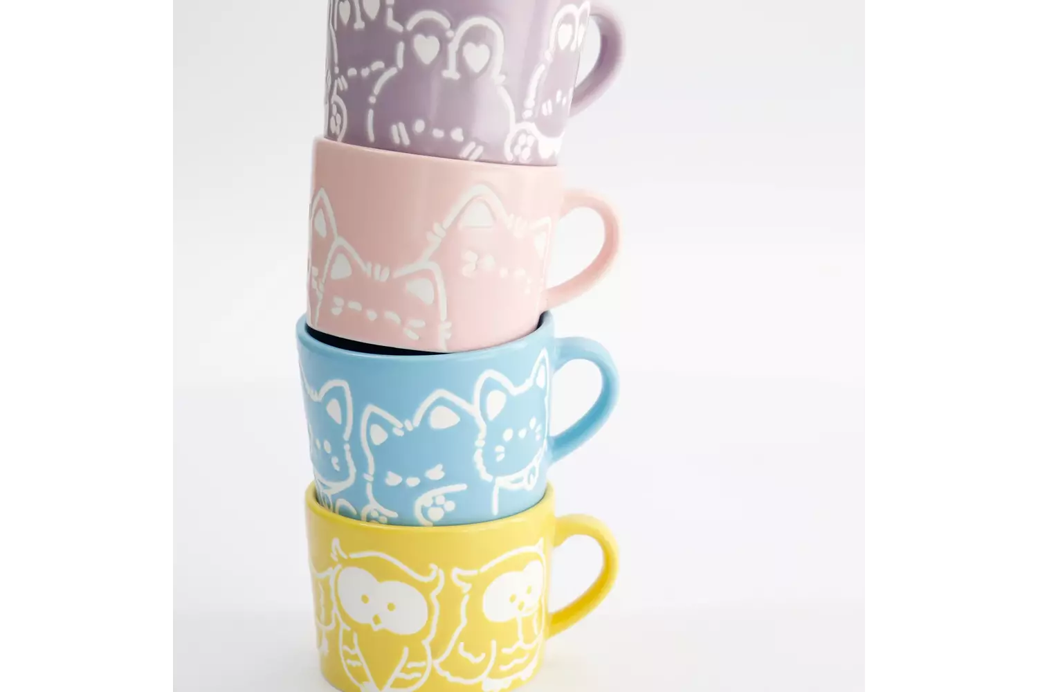 Tokyo Design Studio - Kawaii Animals Mug 4pcs Giftset 8x6cm 2 sets